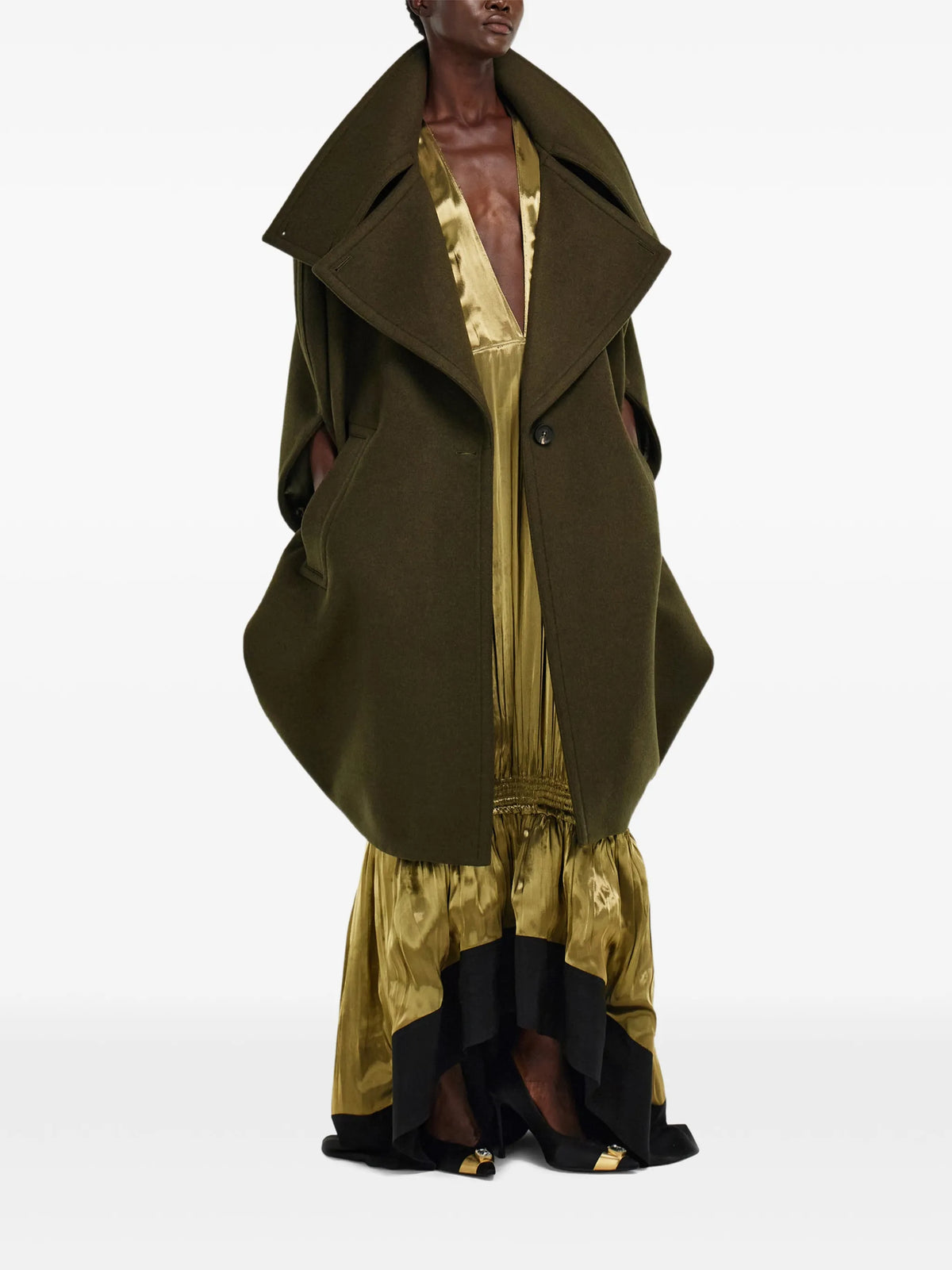 single-breasted peacoat