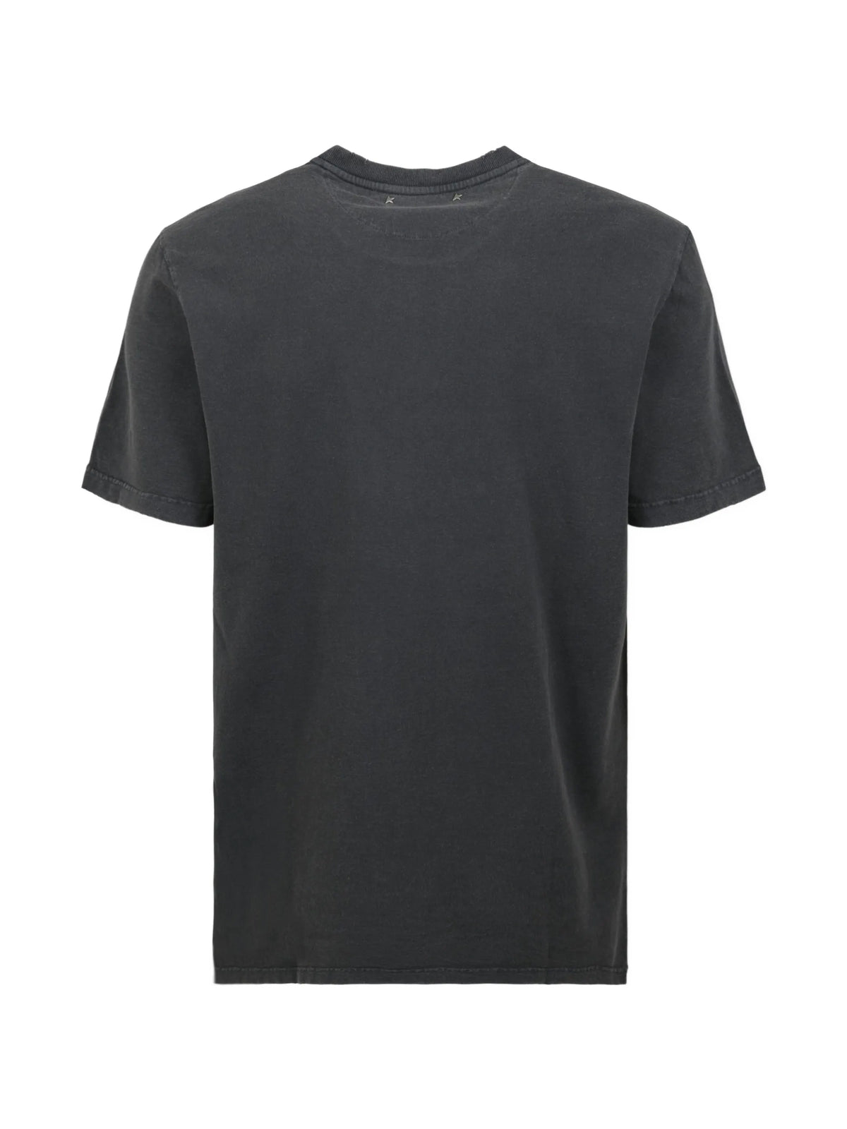 anthracite gray T-shirt with distressed treatment