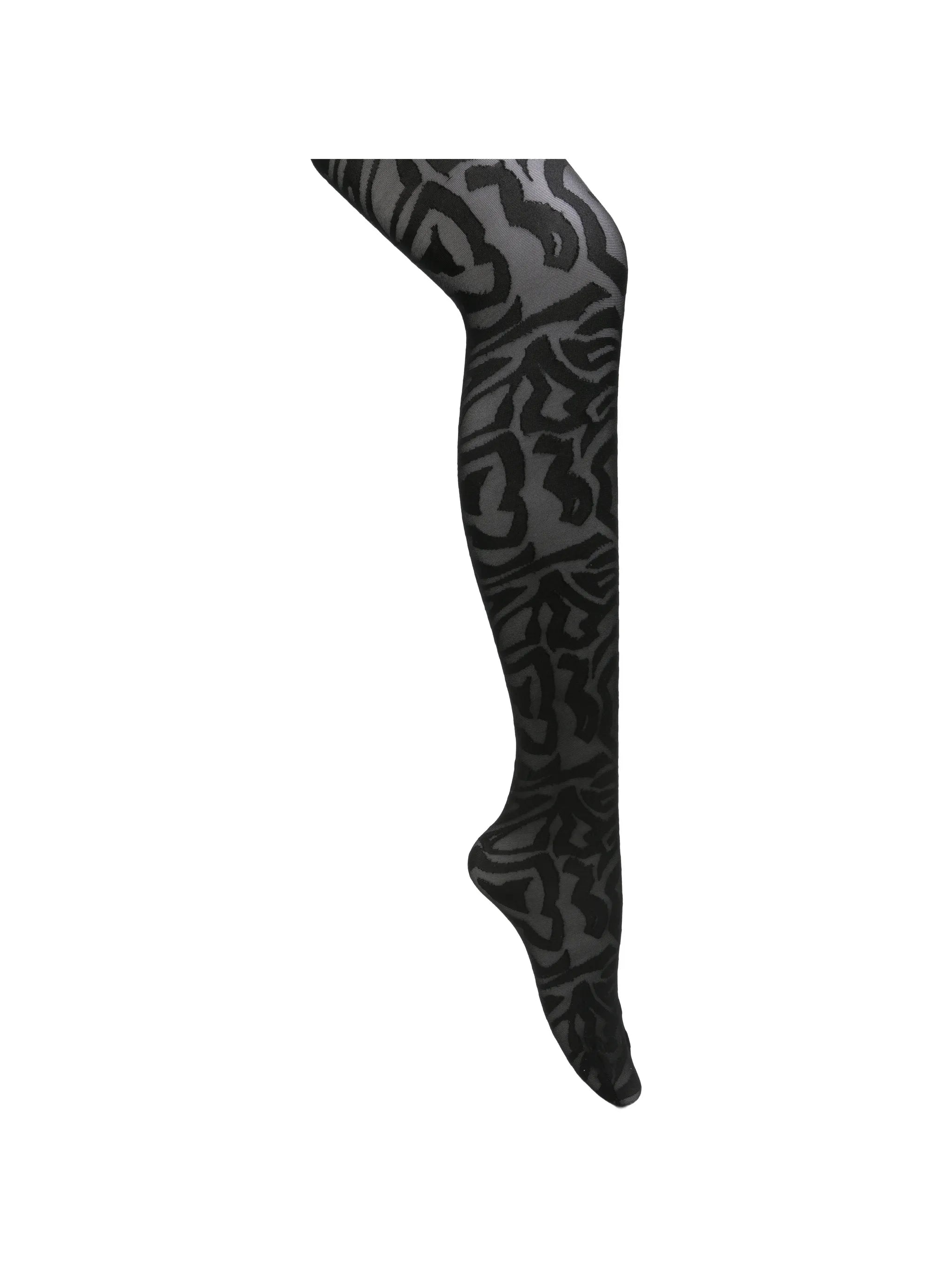 Marmo-pattern tights