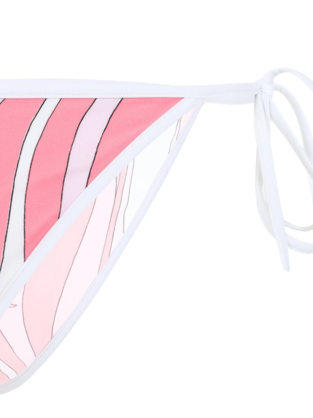 Marmo-print side-tie bikini bottoms