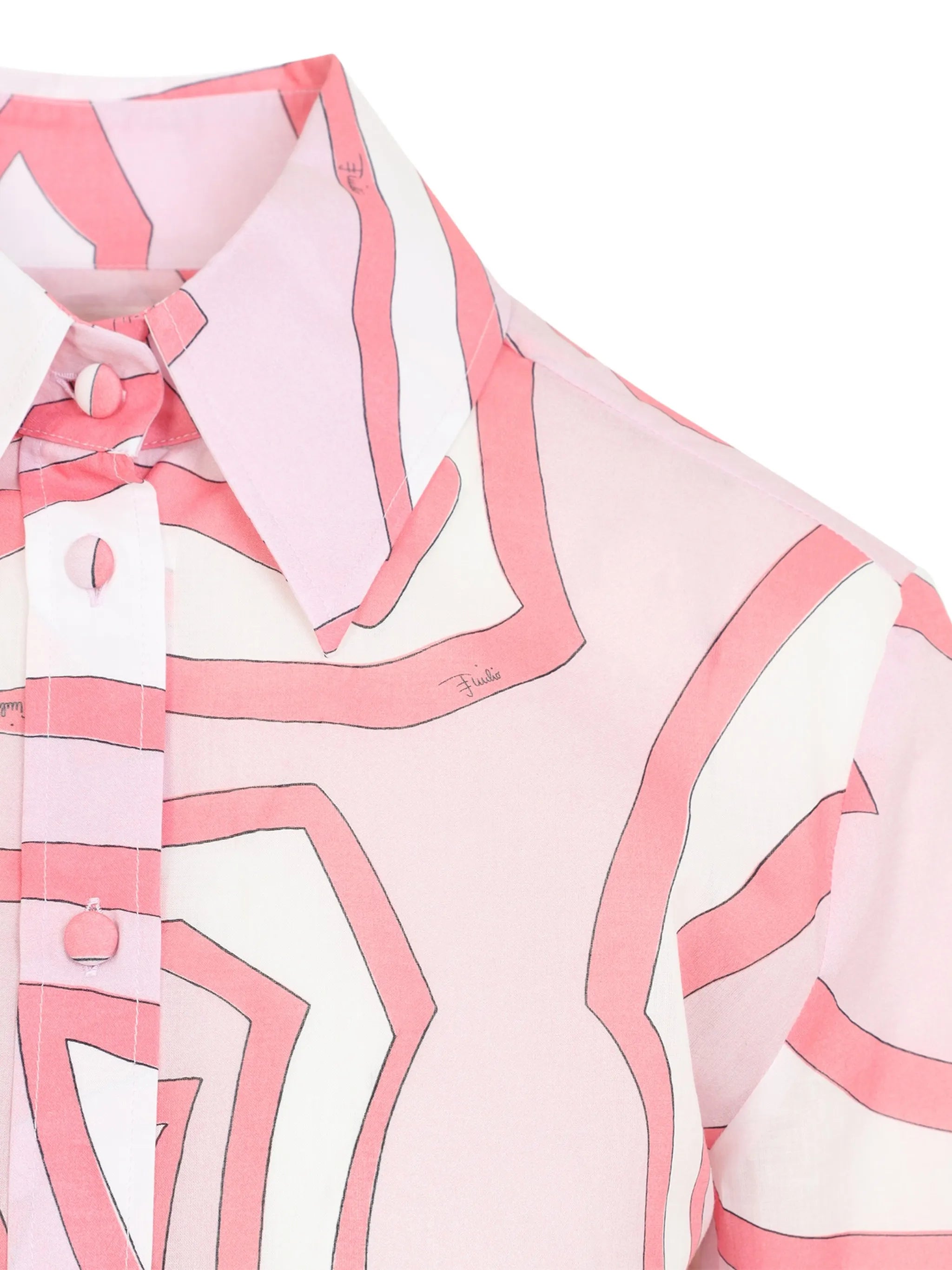 Iride-print cotton shirt