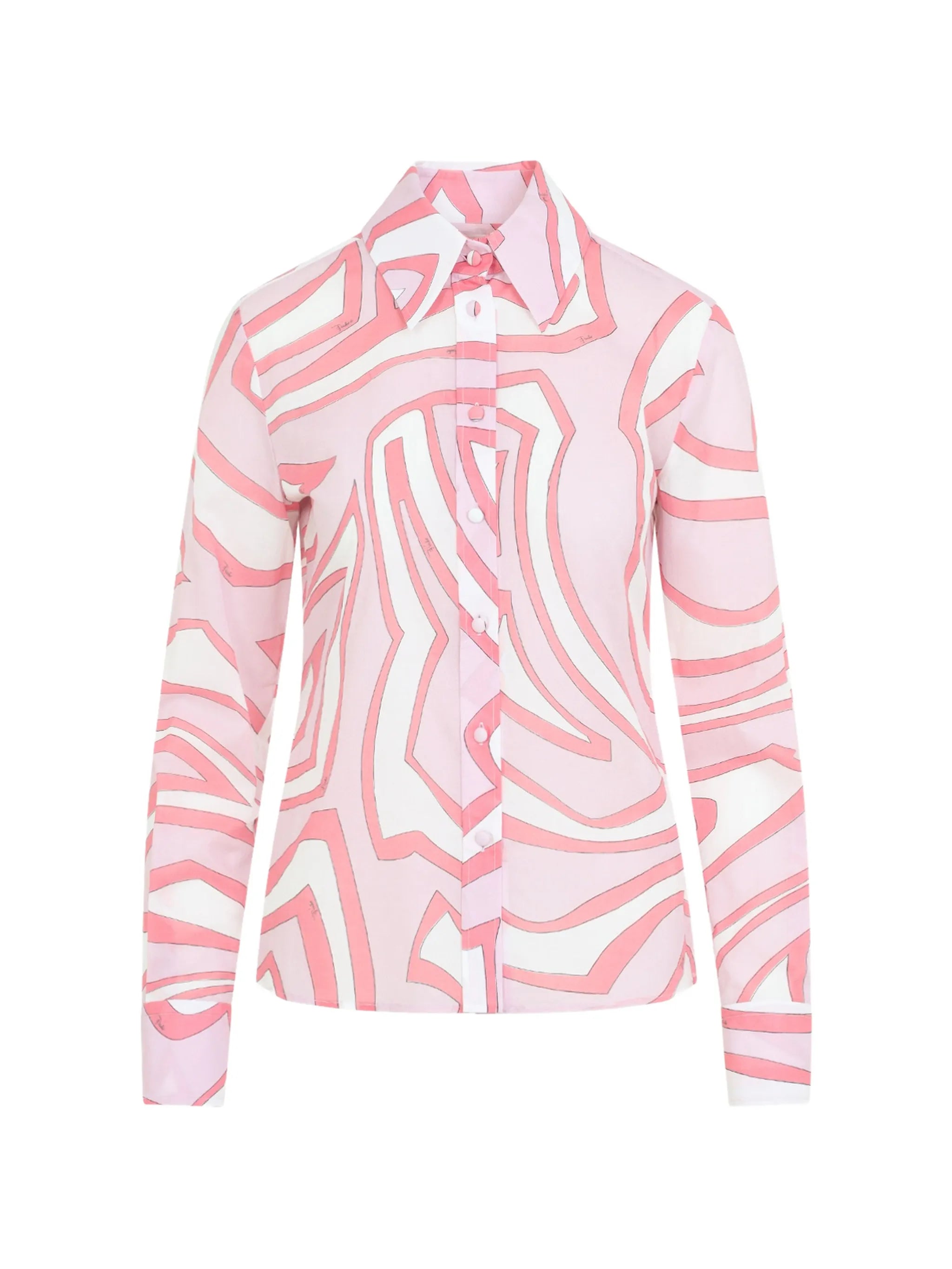 Iride-print cotton shirt
