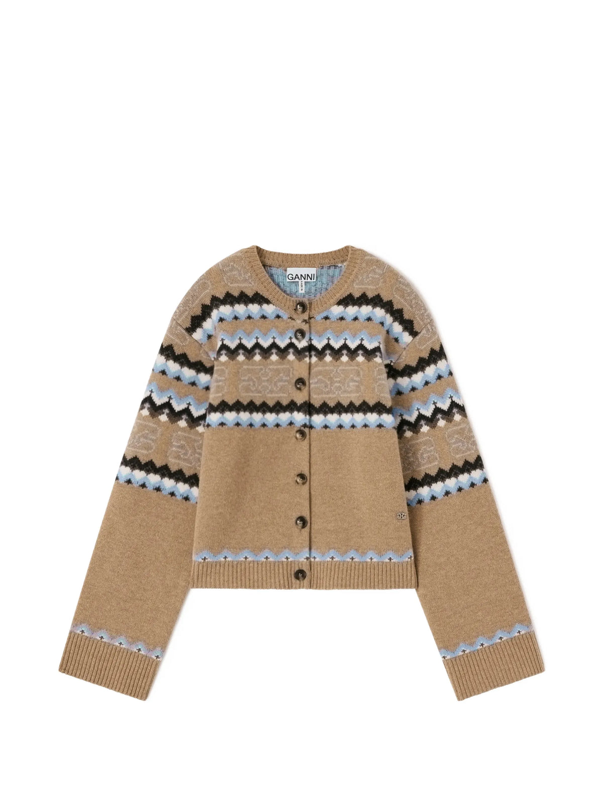 Fairisle wool cardigan