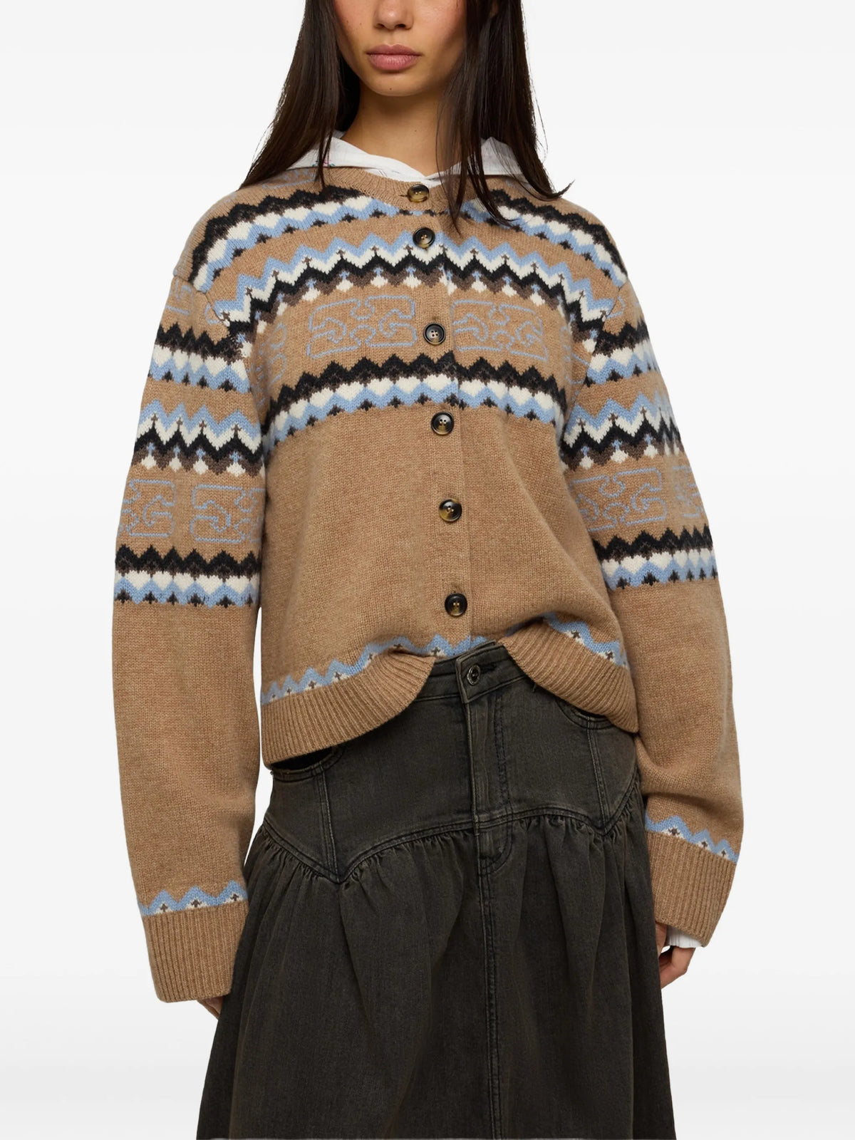 Fairisle wool cardigan