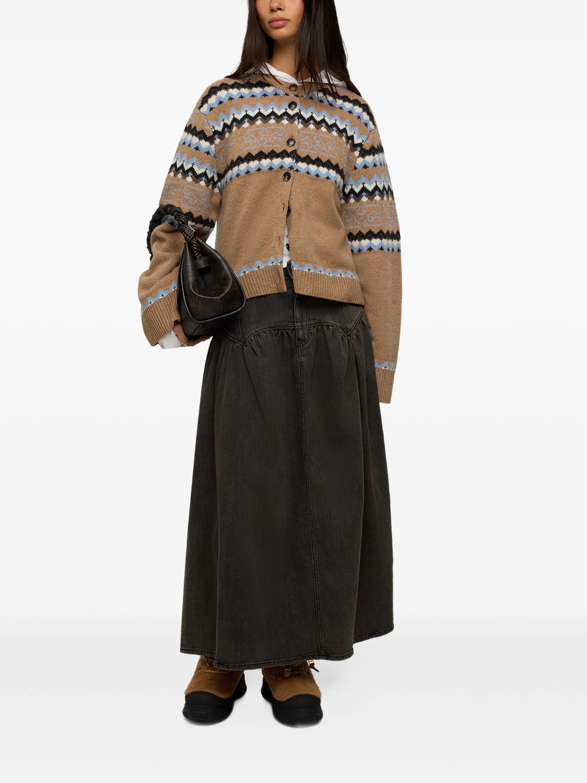 Fairisle wool cardigan
