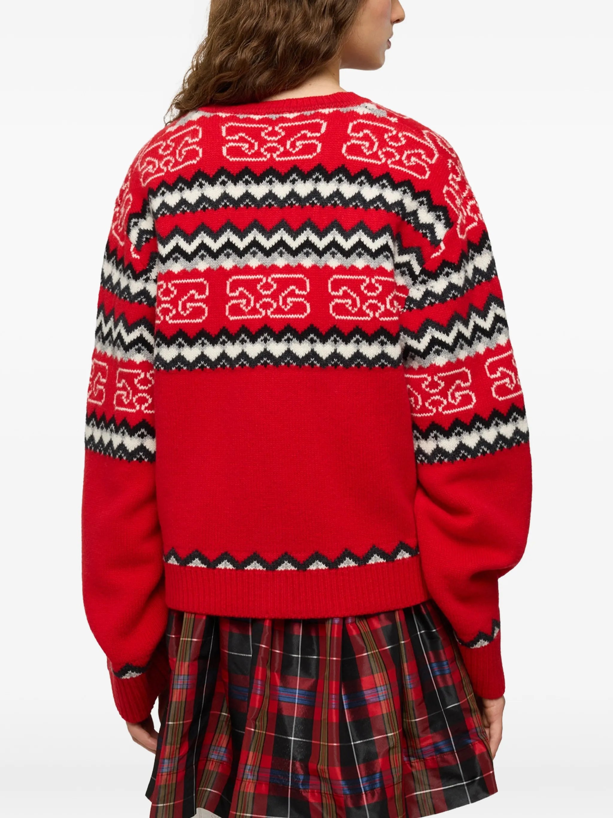 cardigan in Fairisle wool