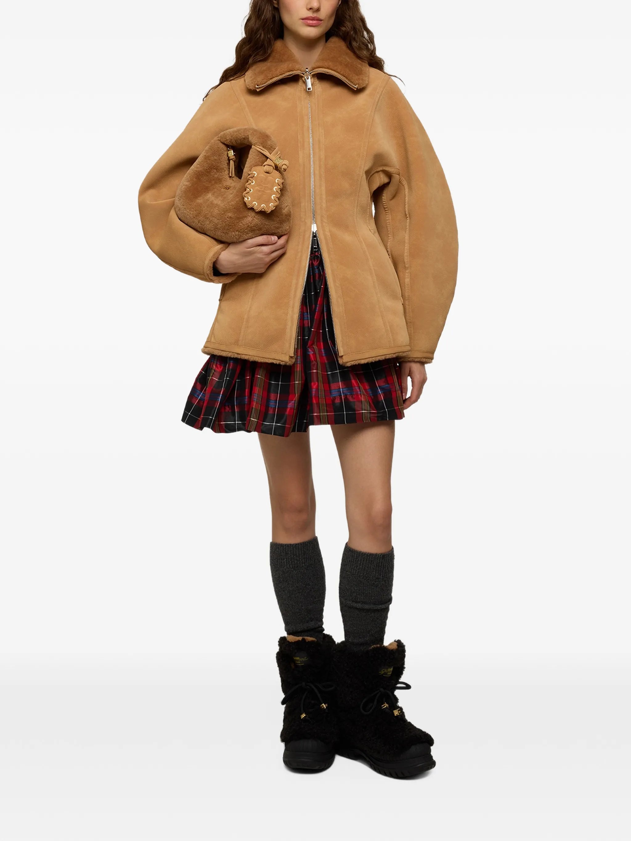 faux-shearling reversible jacket