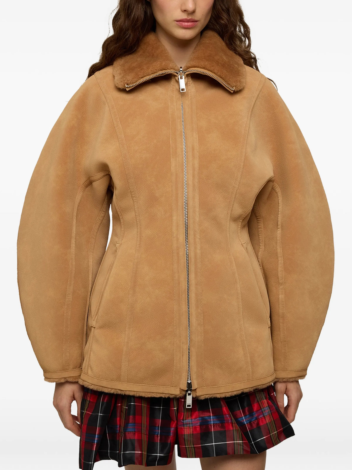 faux-shearling reversible jacket