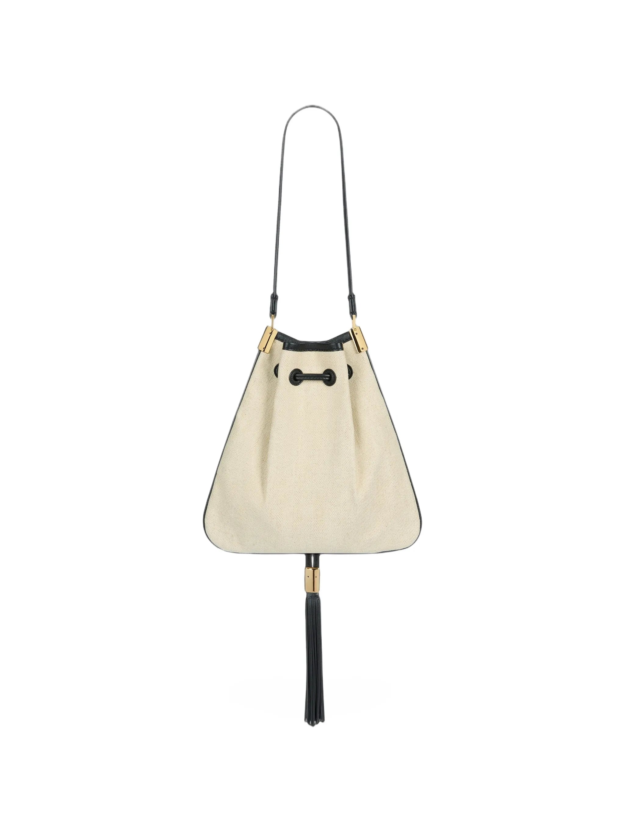 Hacienda medium bag in canvas and leather