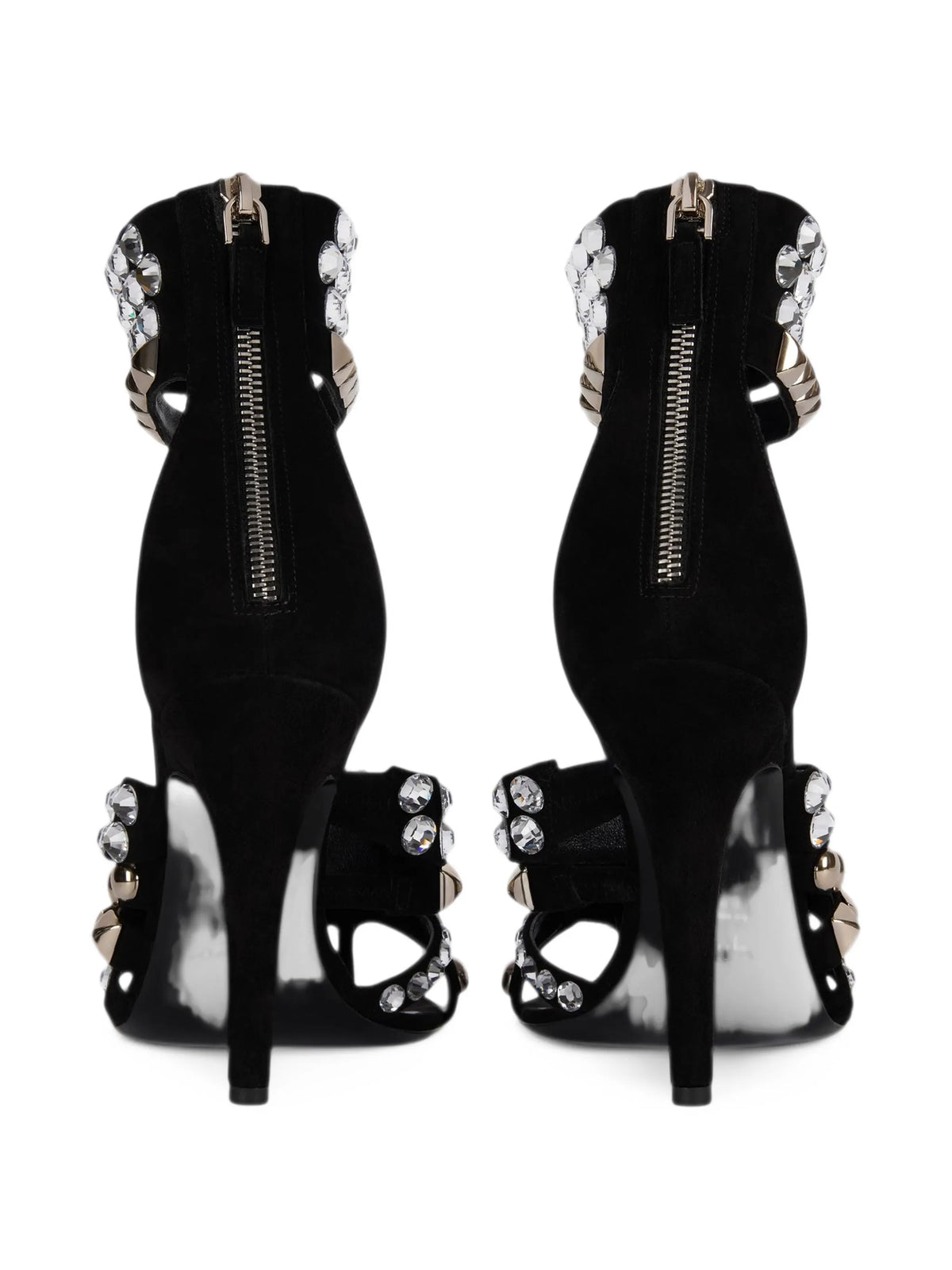 studded suede toe-post sandals