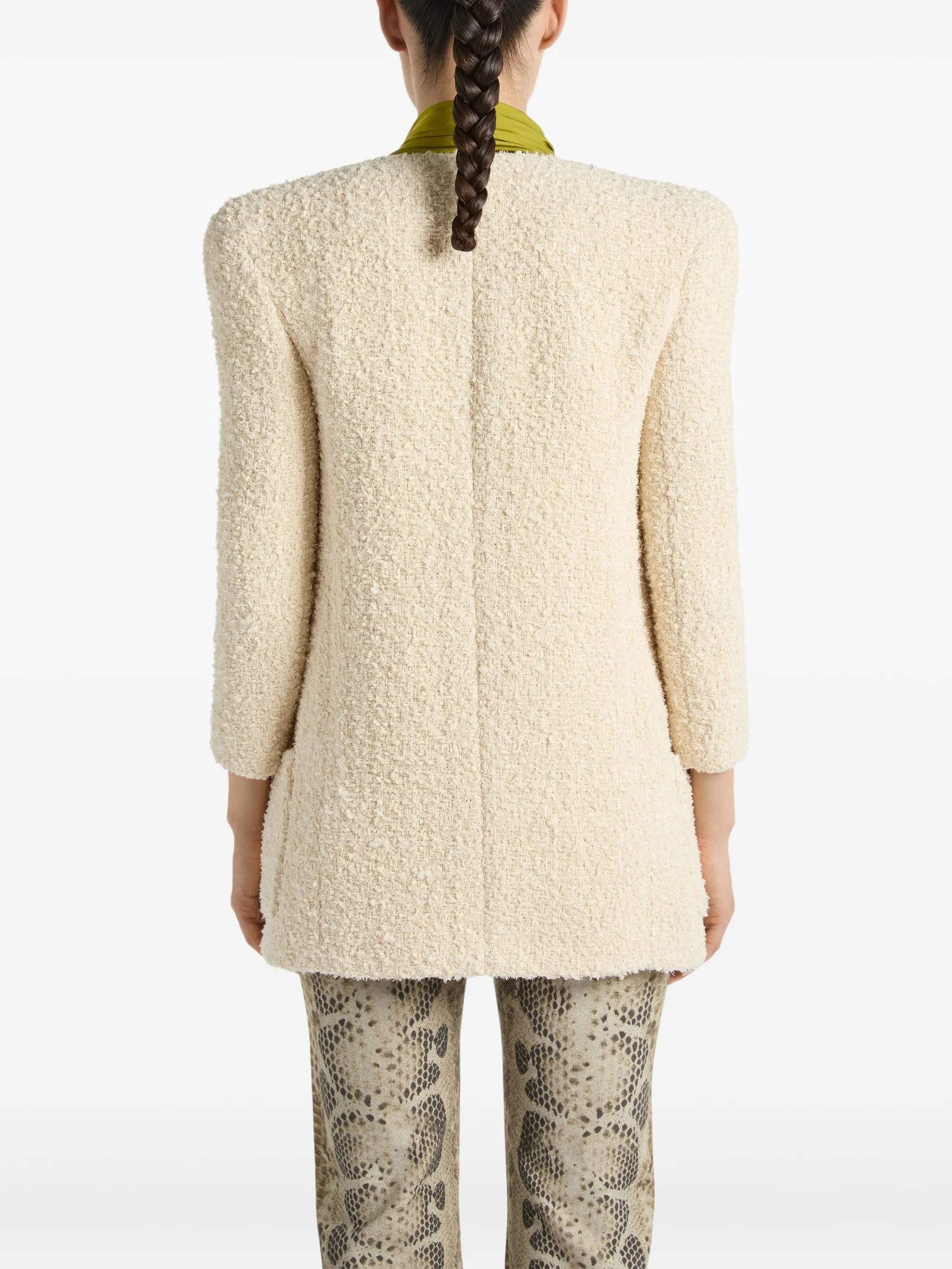 jacket in bouclette tweed