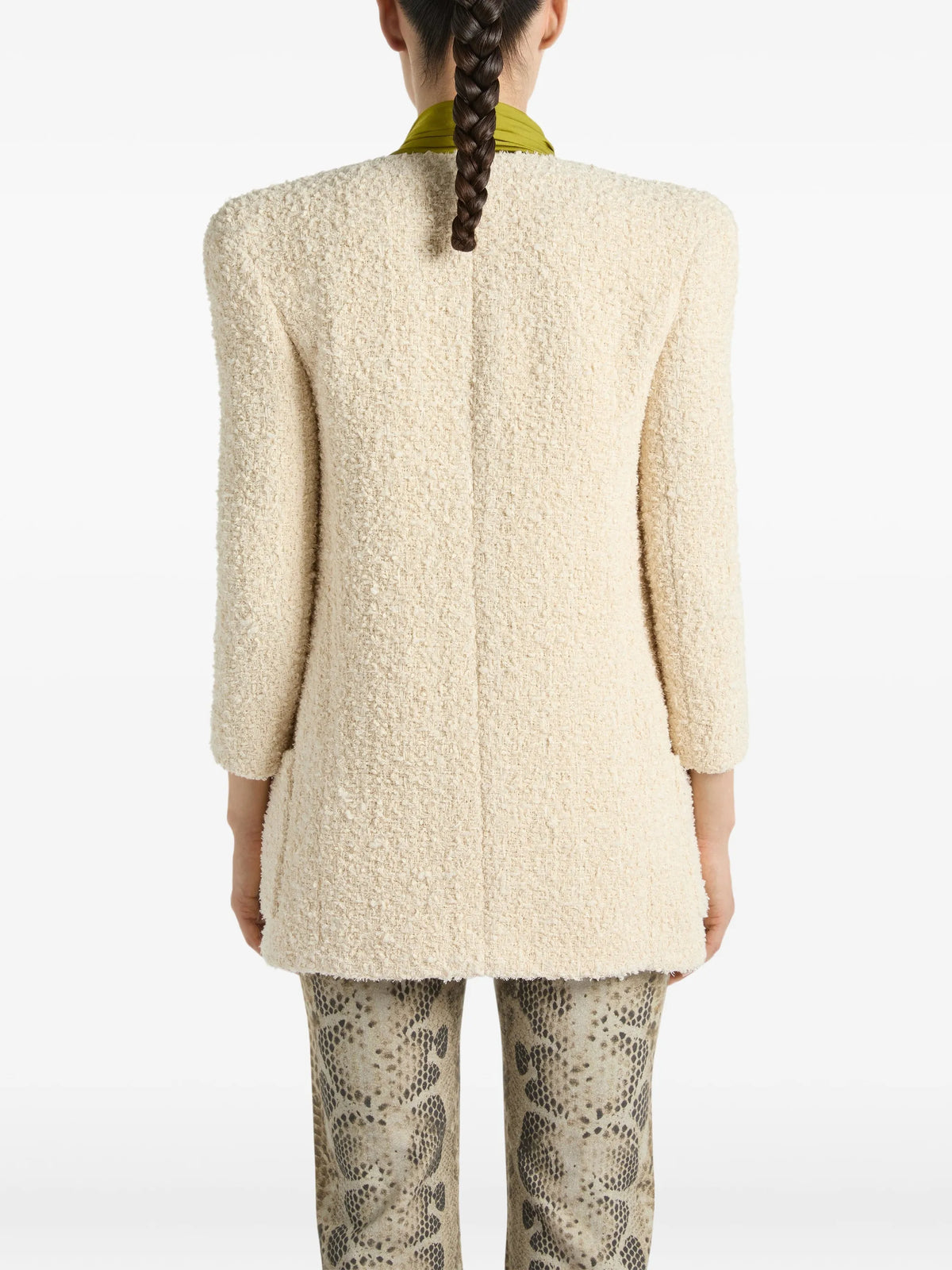 jacket in bouclette tweed