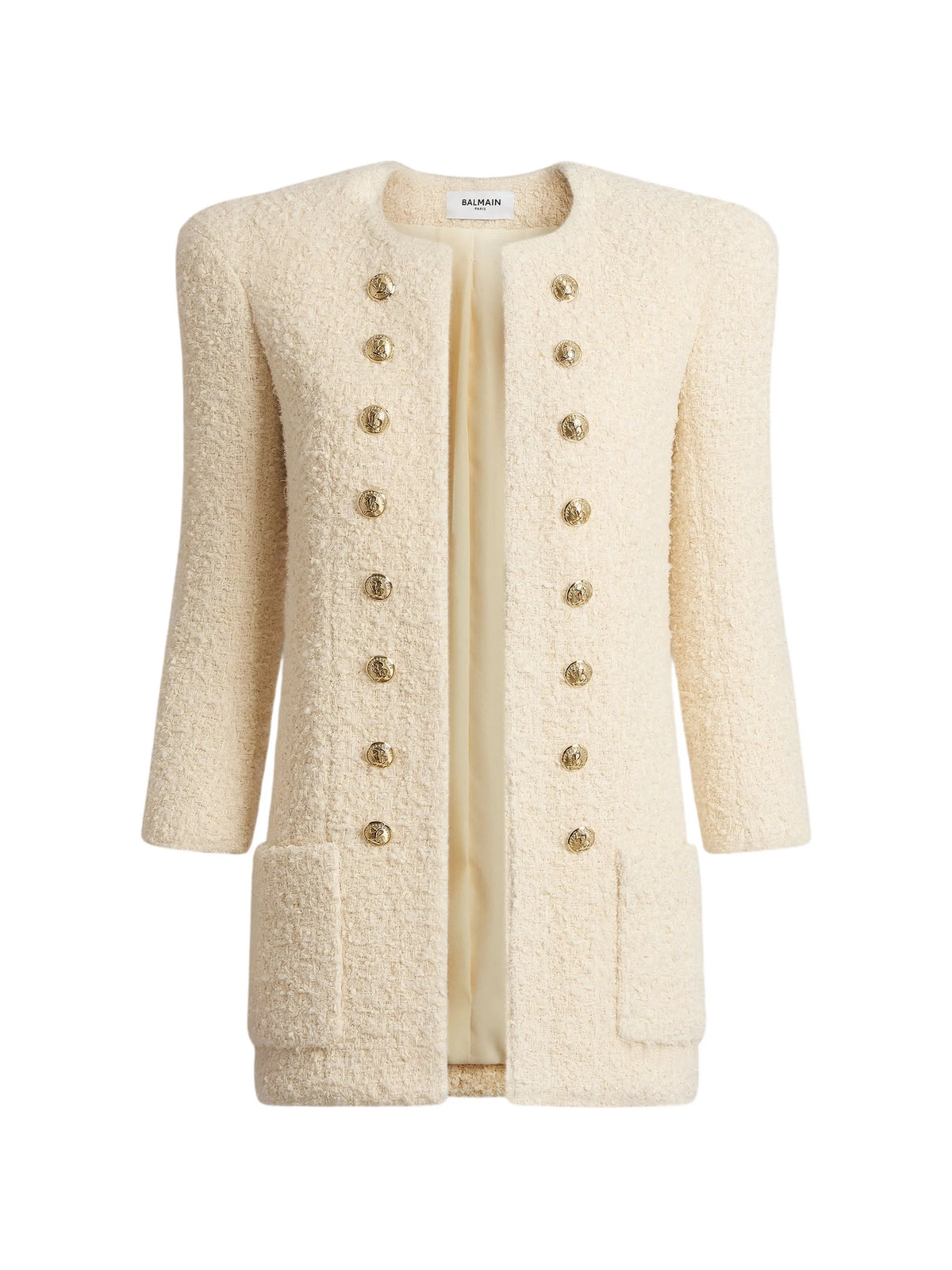 jacket in bouclette tweed