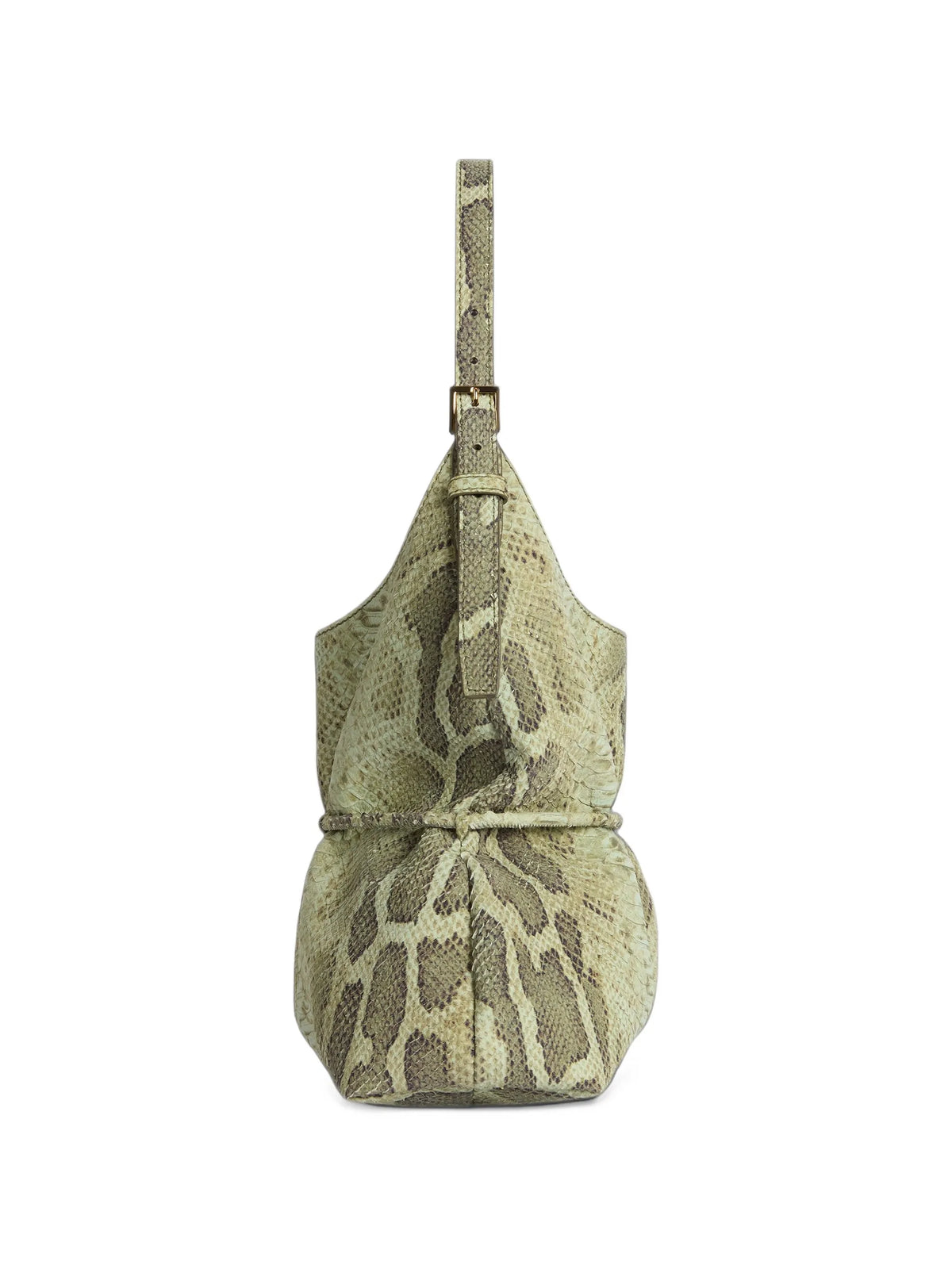 Sphynx medium bag in python-effect suede