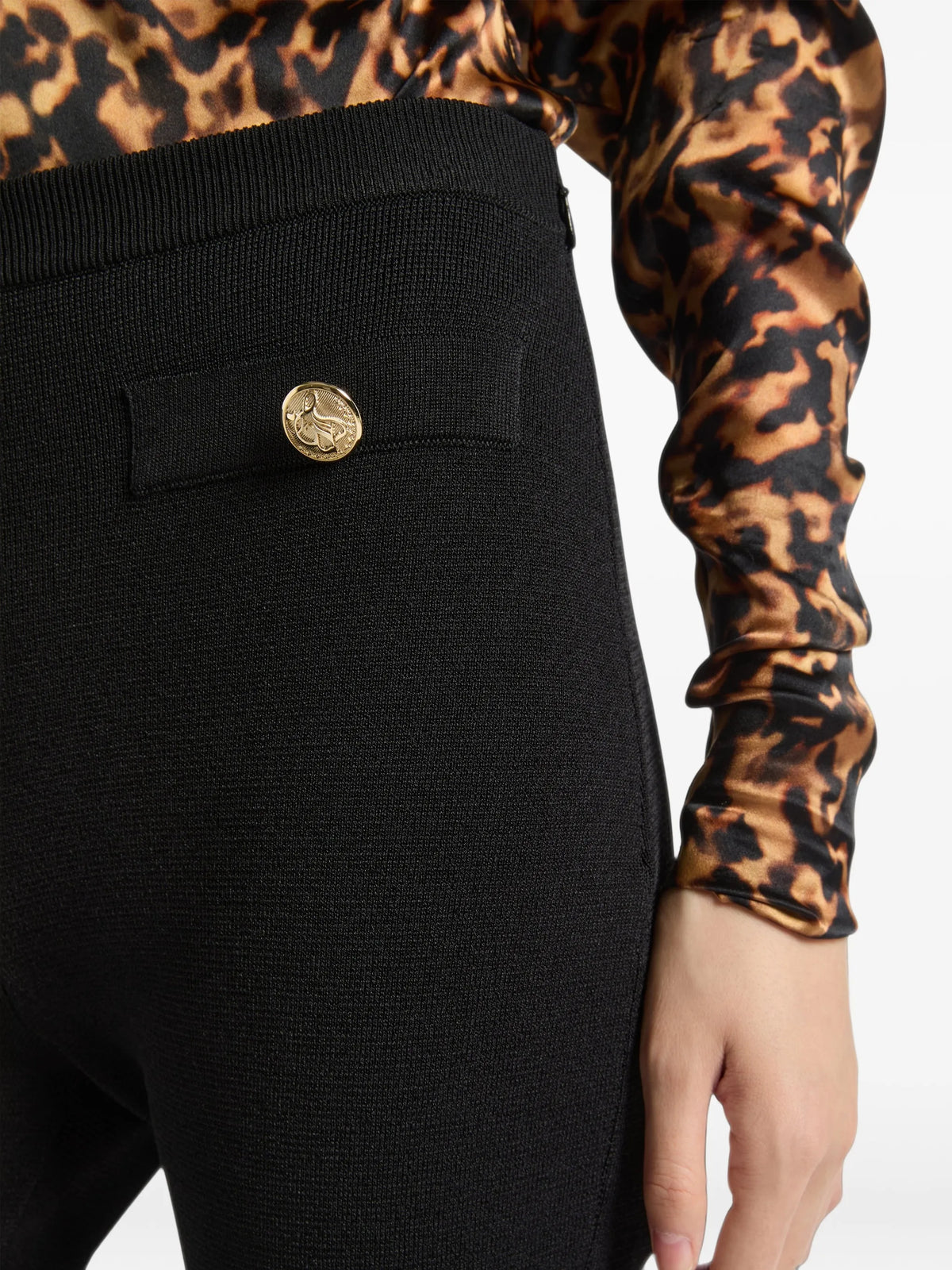 high-waisted Milano jersey trousers