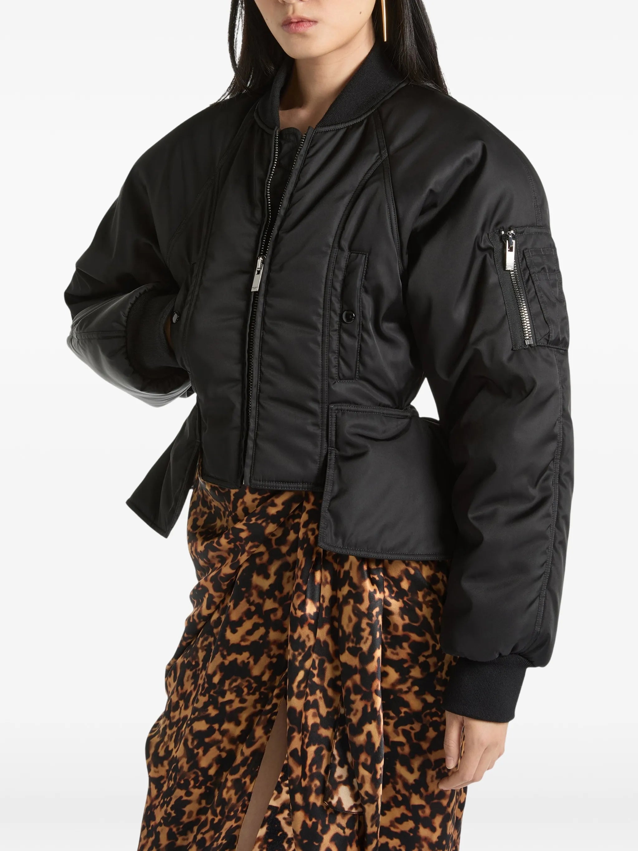 signature bomber jacket in nylon