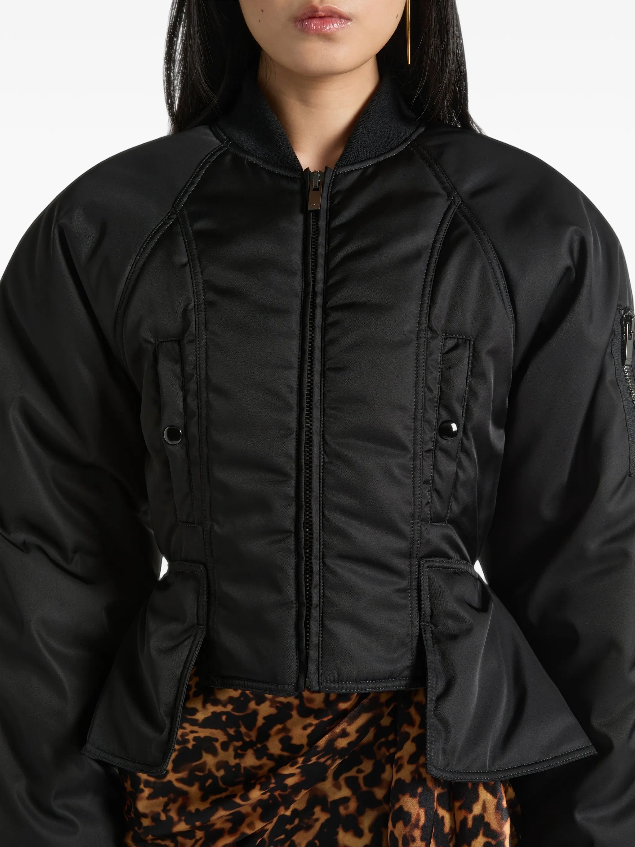 signature bomber jacket in nylon