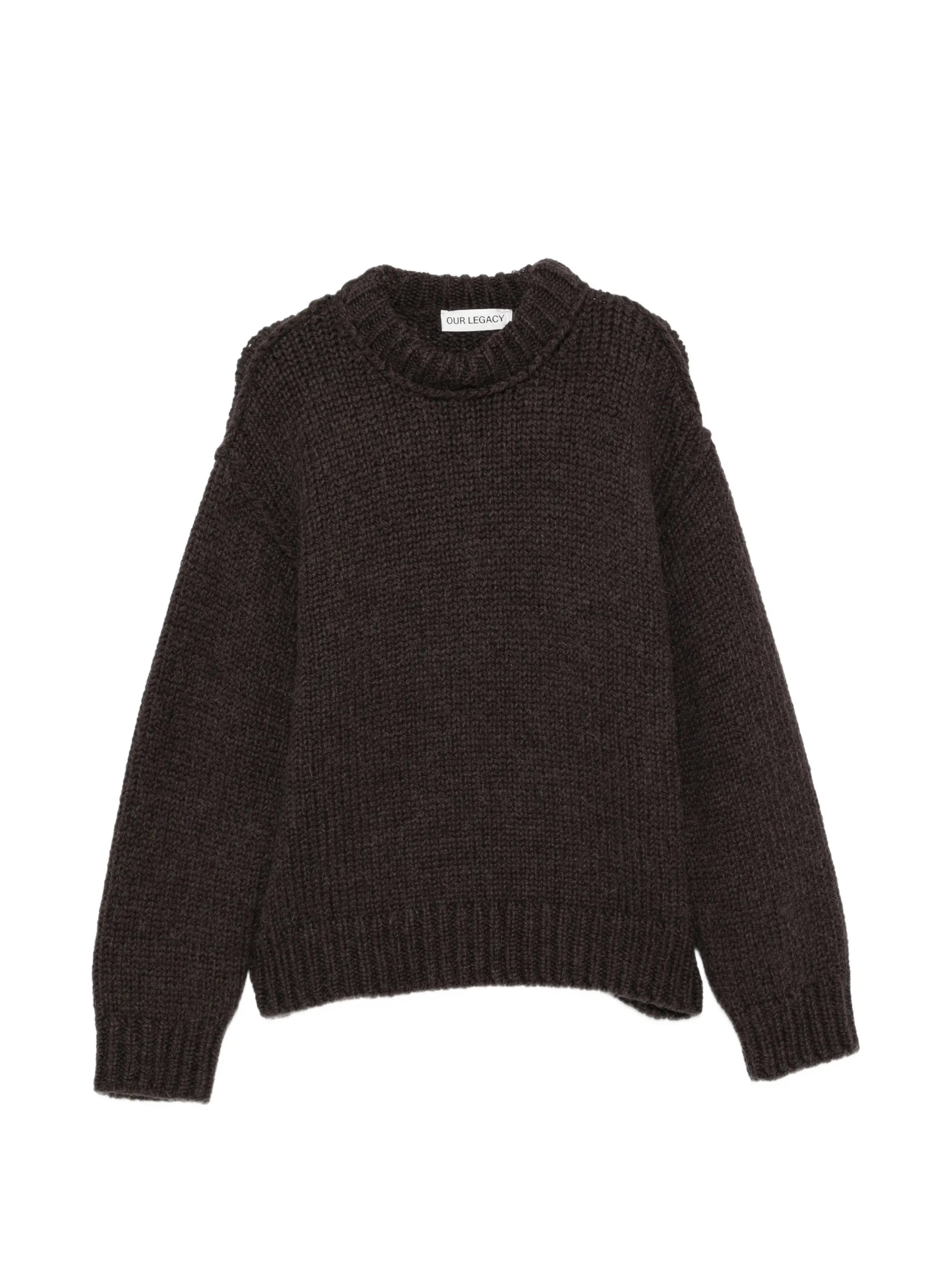 mock roundneck sweater