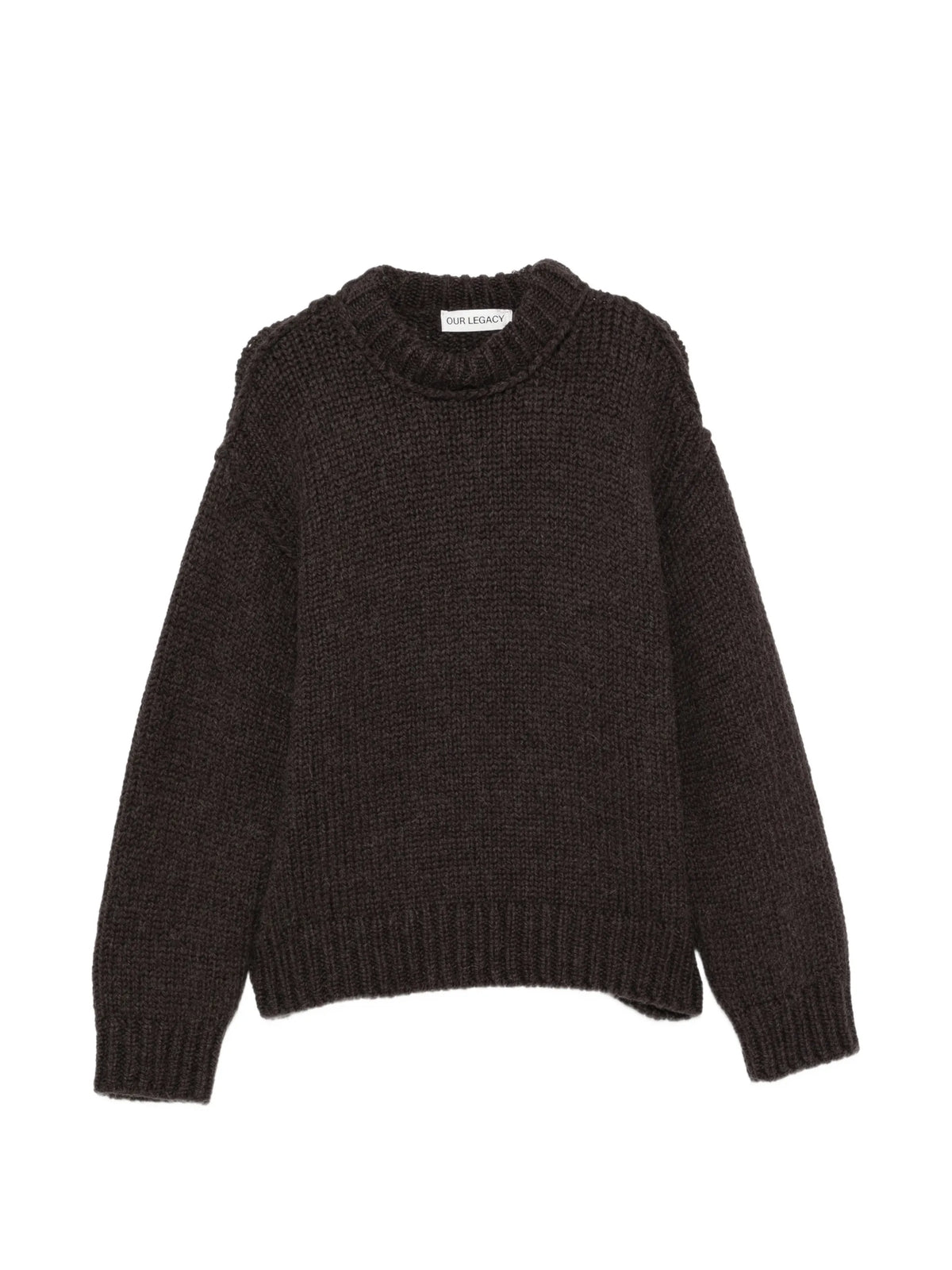 mock roundneck sweater