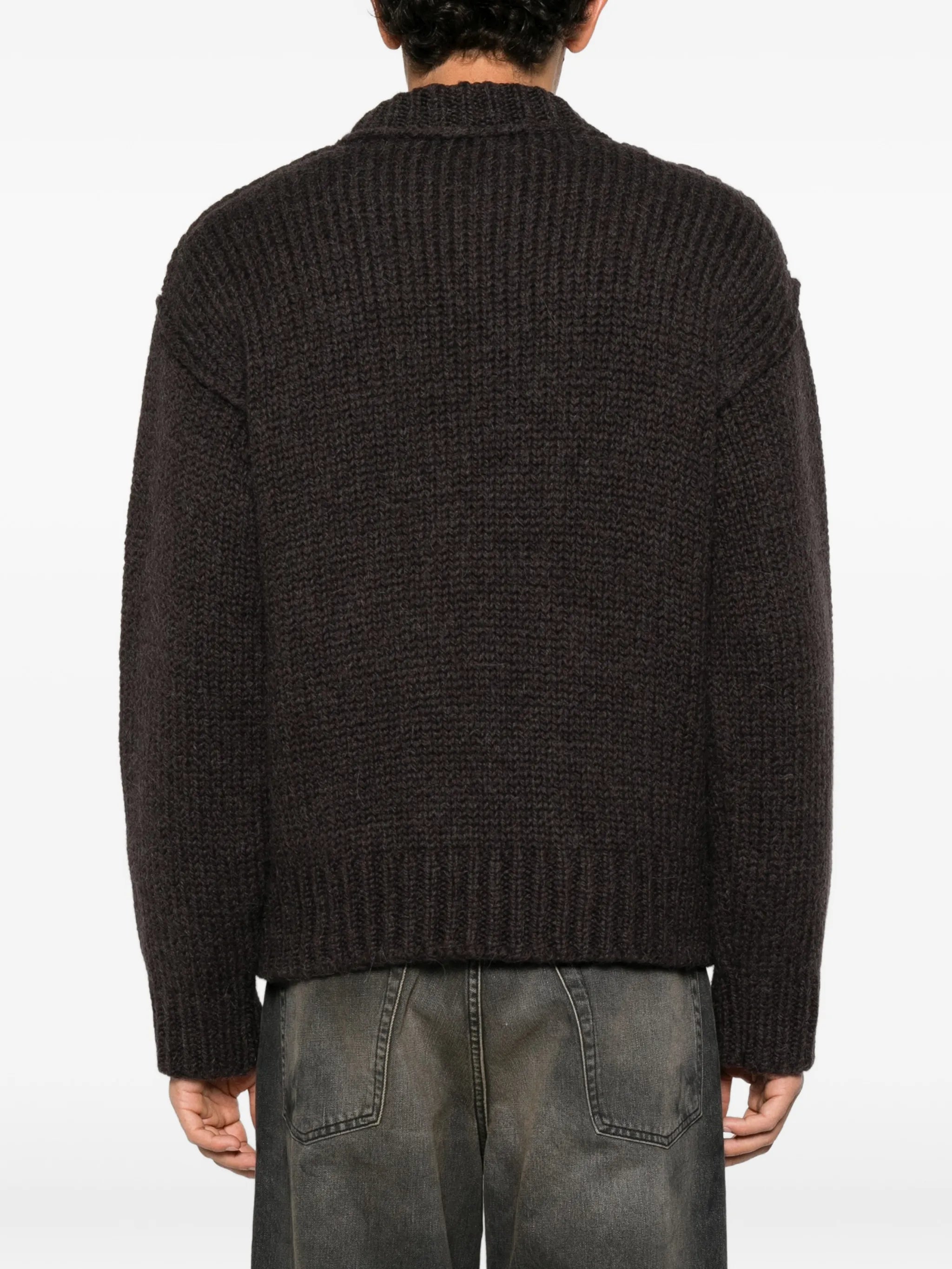 mock roundneck sweater