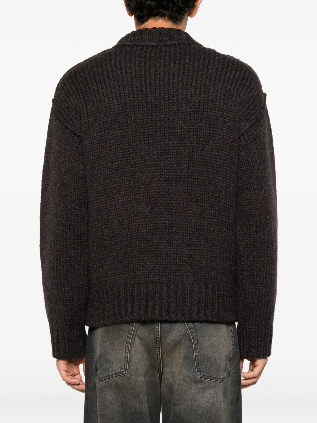 mock roundneck sweater