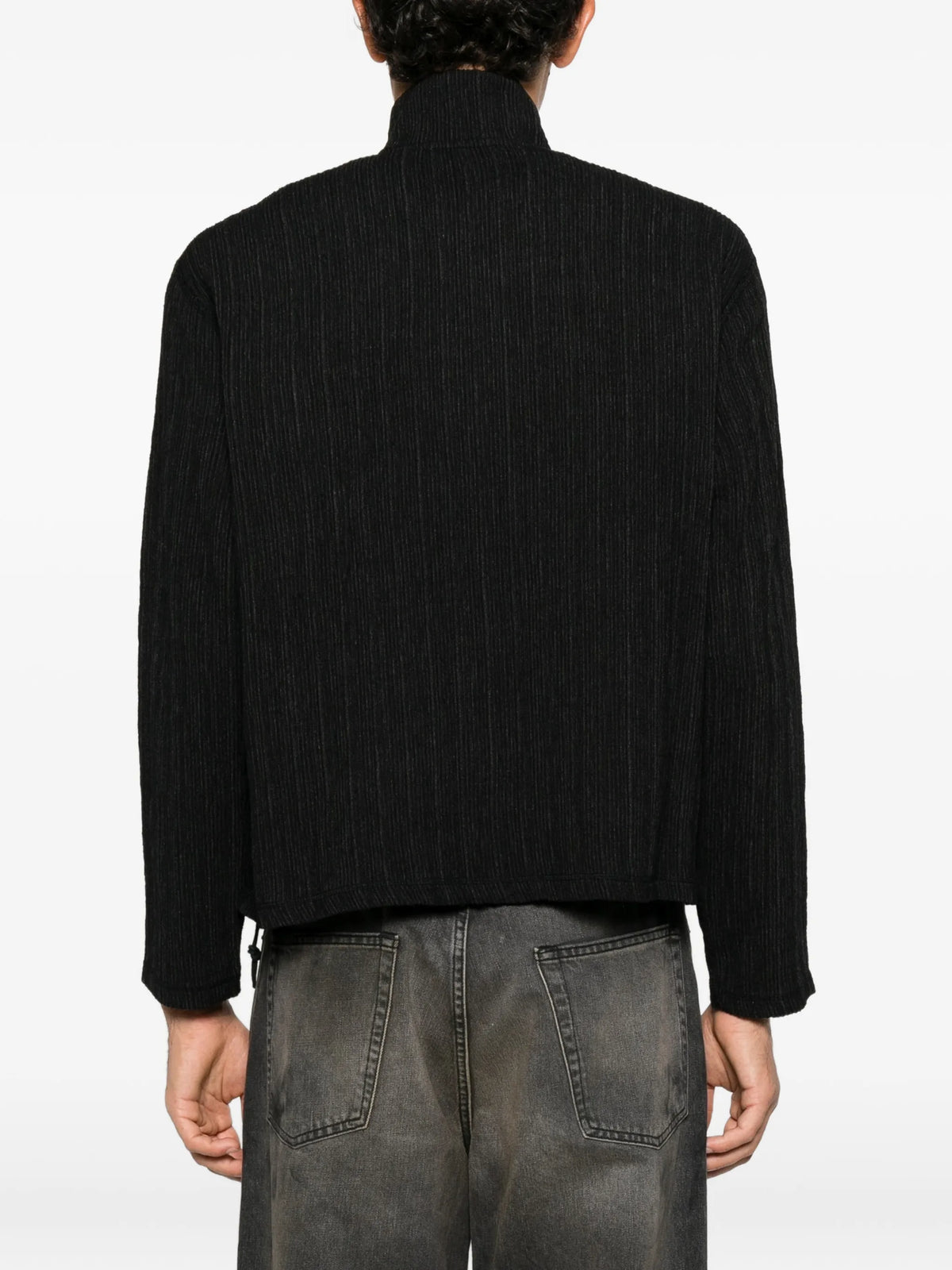 Shrunken fullzip sweater