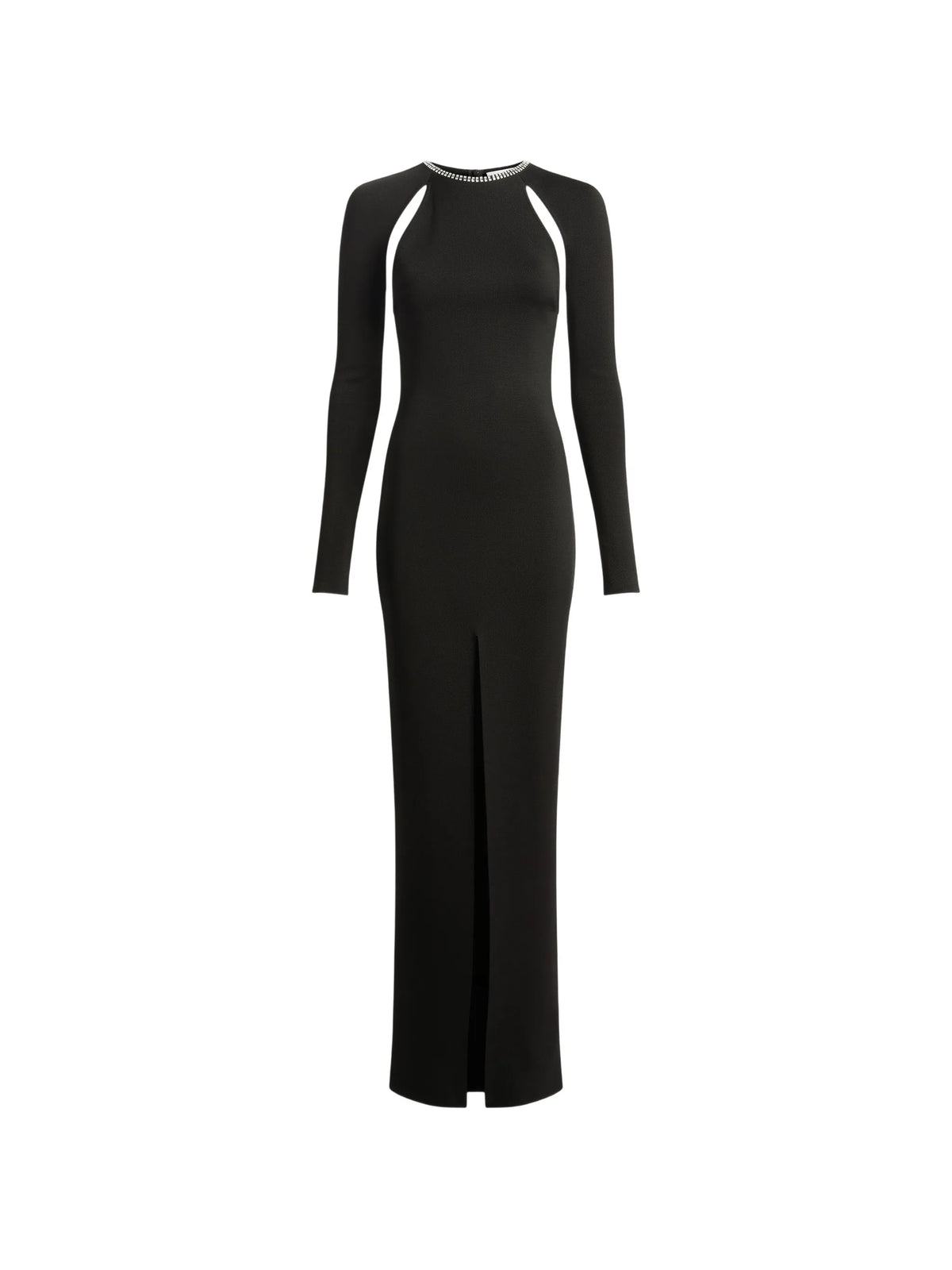long dress in Milano jersey with crystals