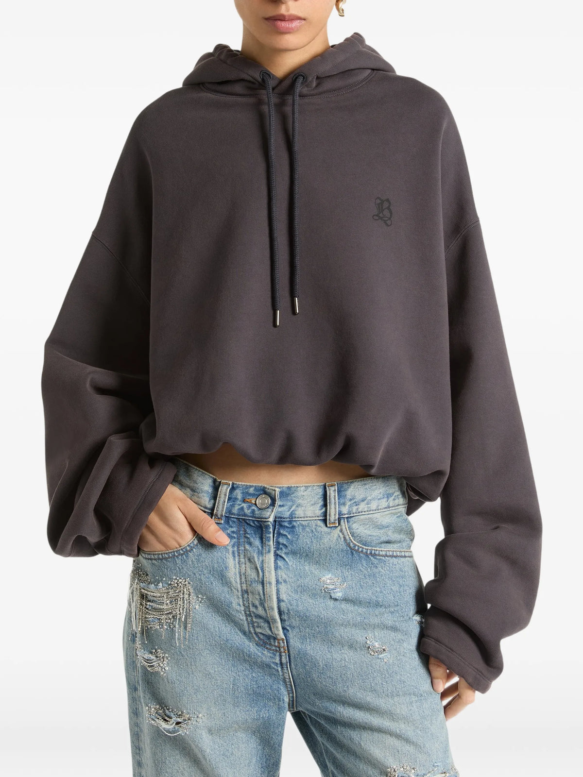 hoodie with Balmain B print