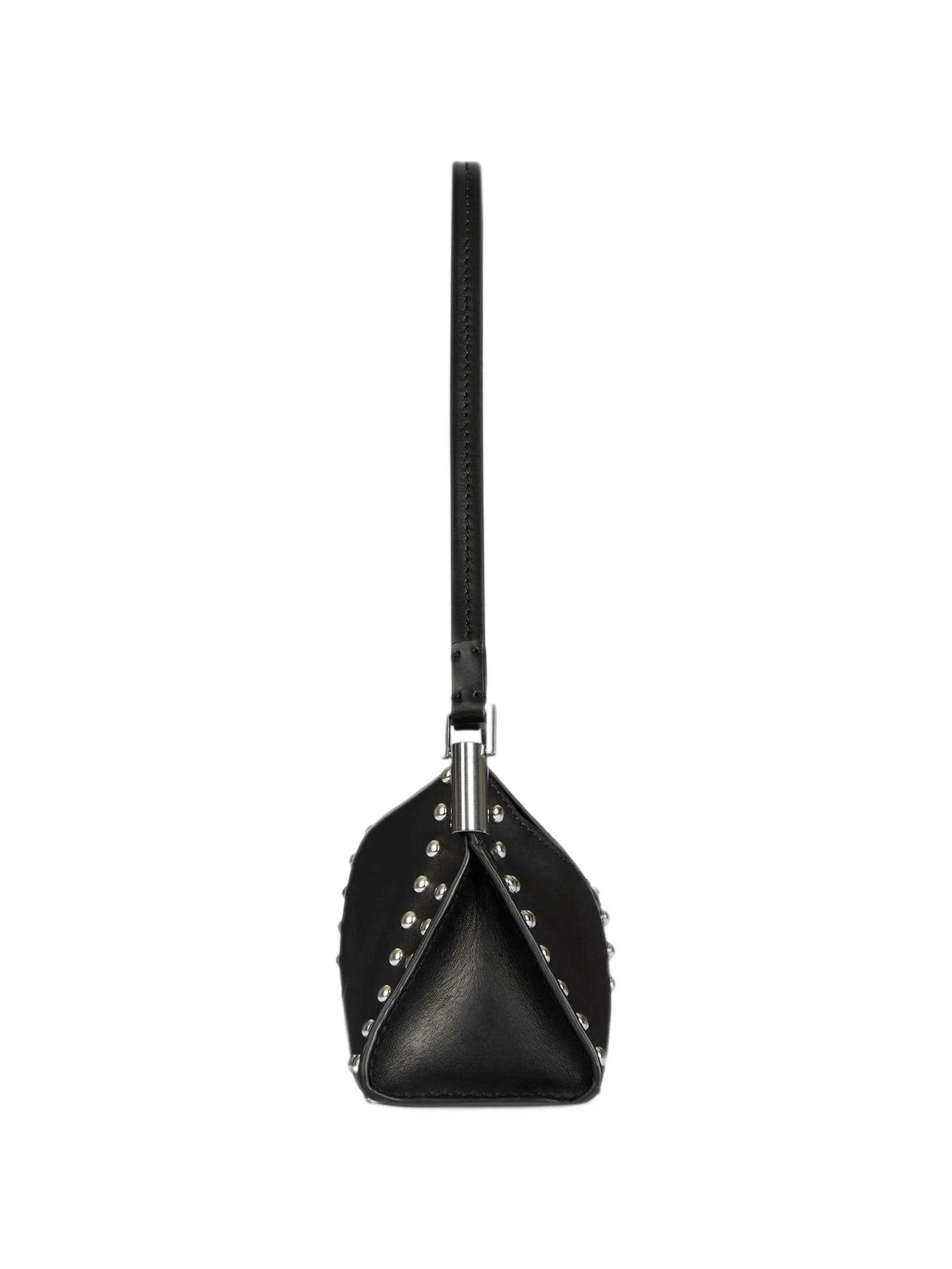64-83 small bag in studded smooth leather