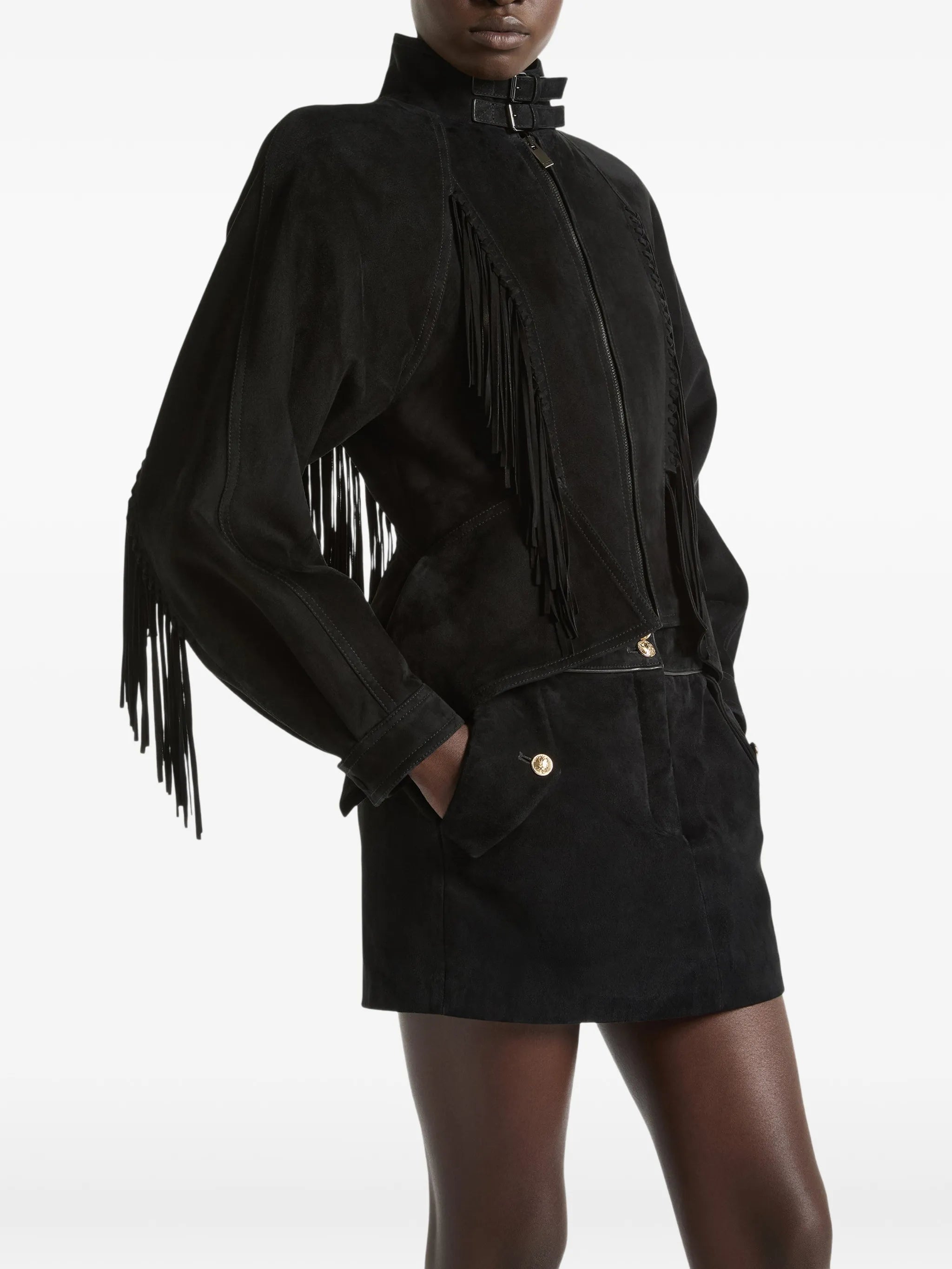 fringed suede jacket