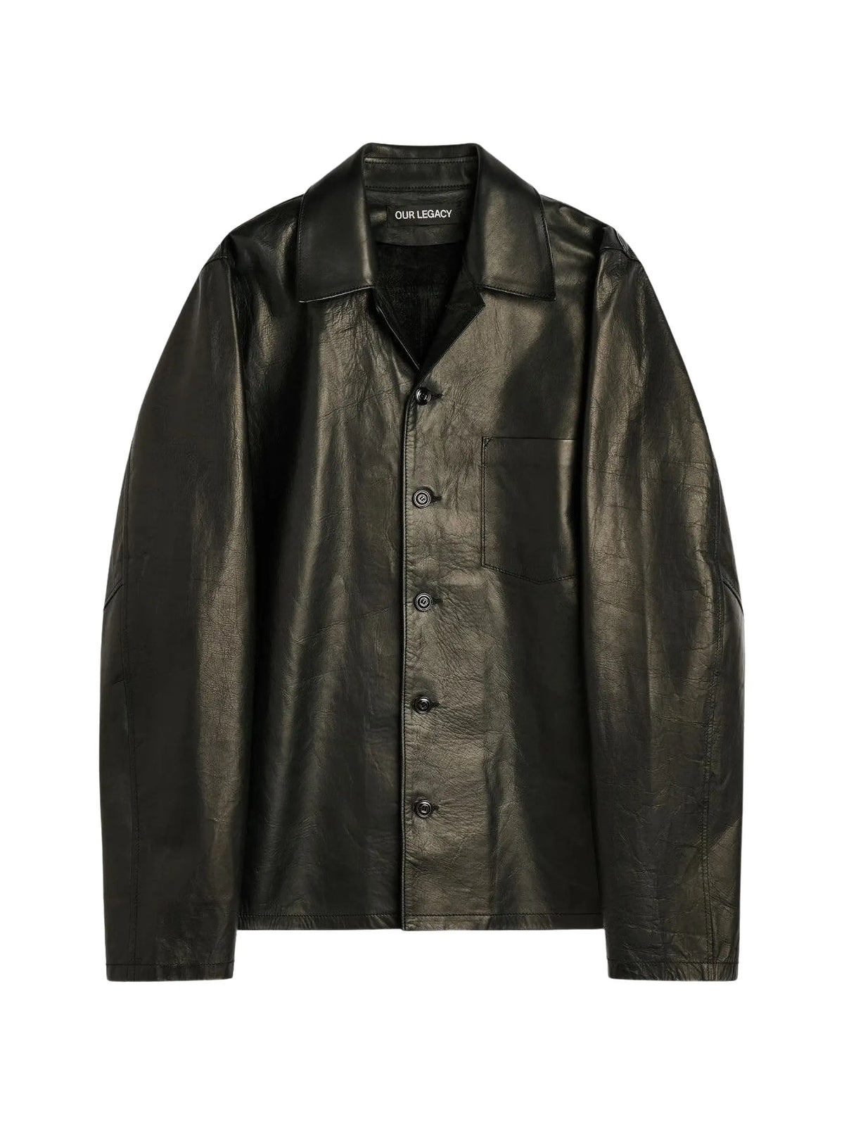 void black natural horsehide jacket