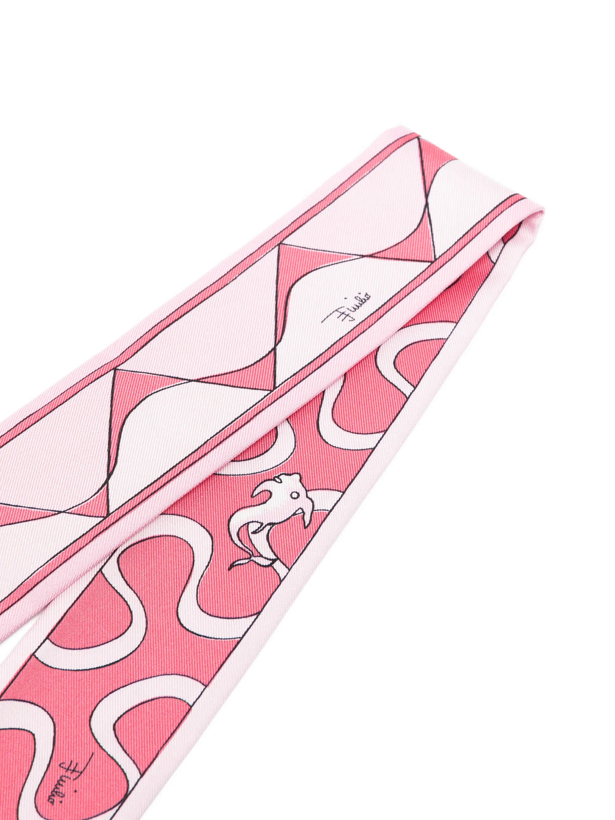 printed silk scarf