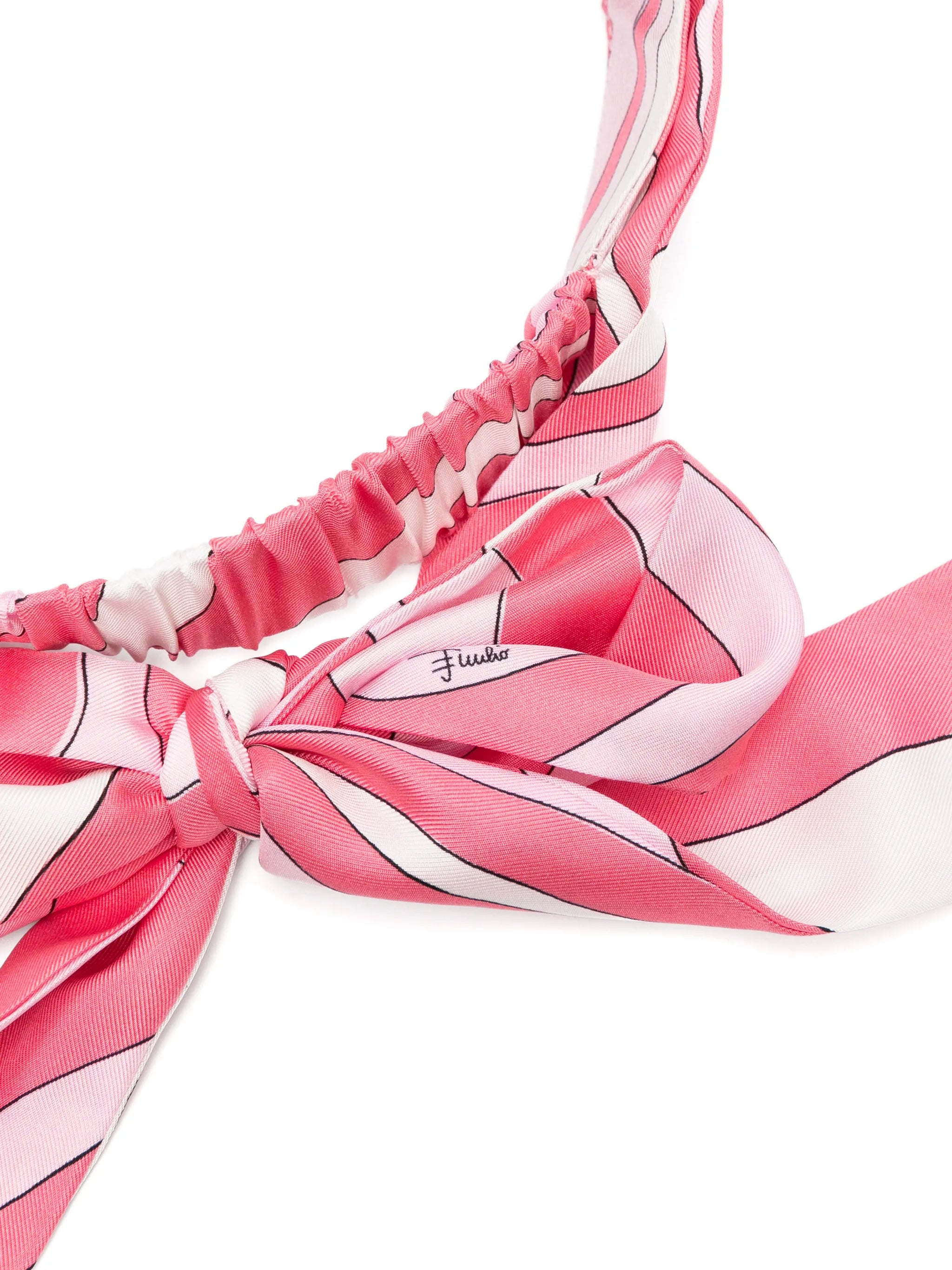 printed silk-twill visor