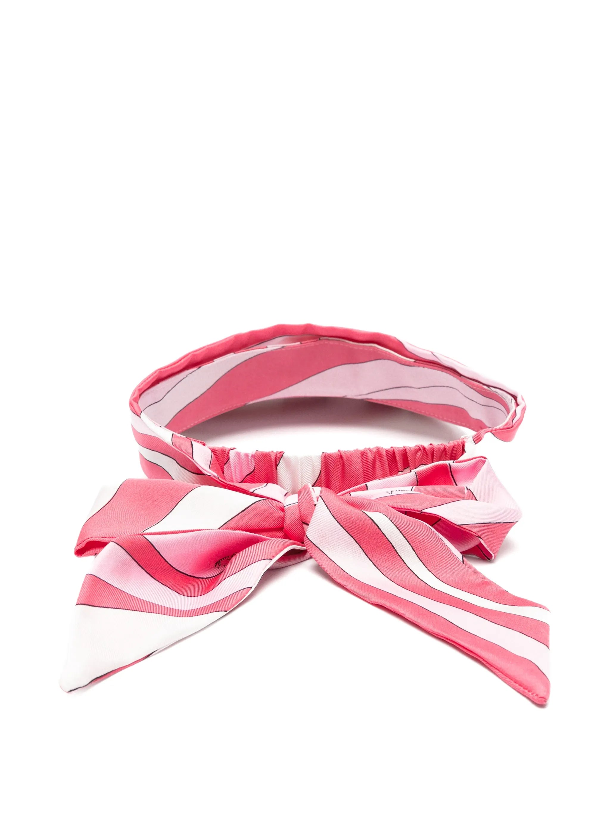 printed silk-twill visor