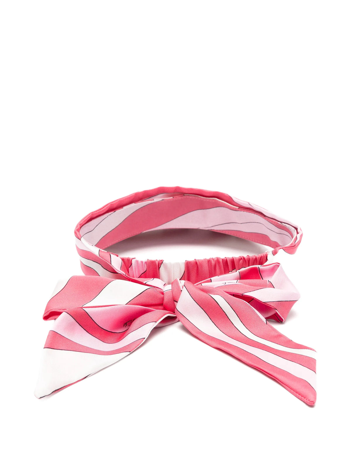 printed silk-twill visor