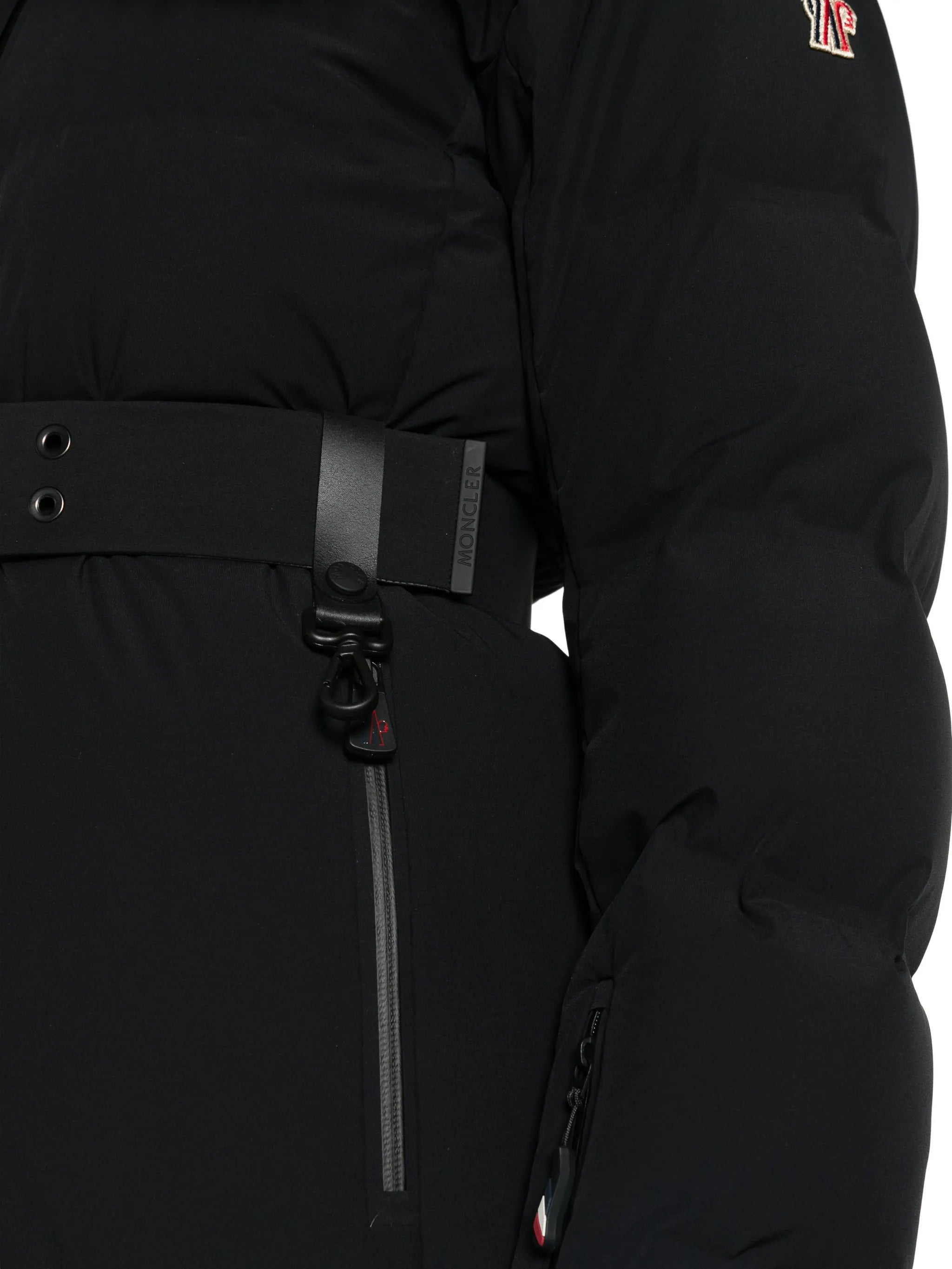 Sioule shearling-collar belted ski jacket