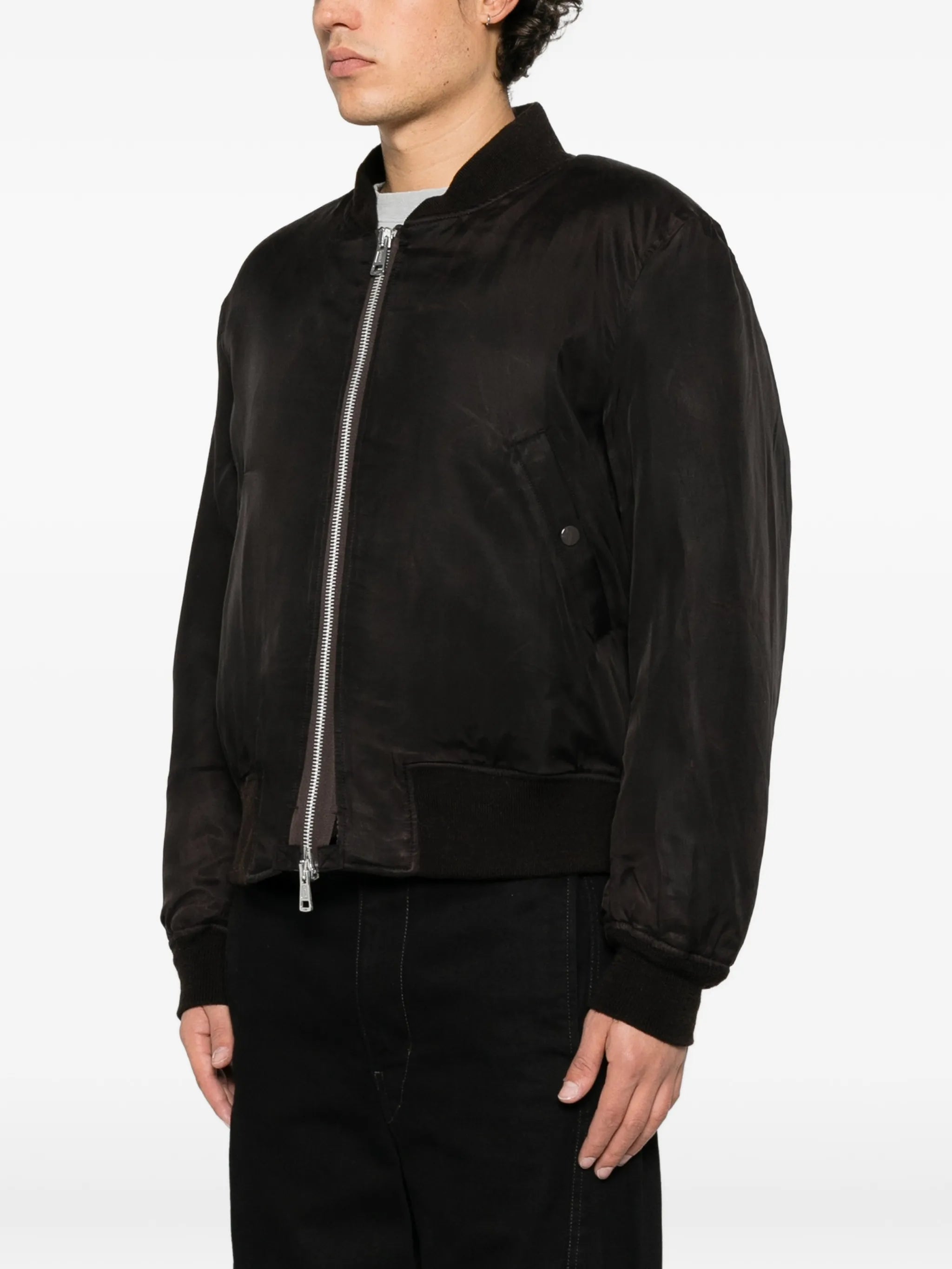 wax-dipped reversible bomber jacket