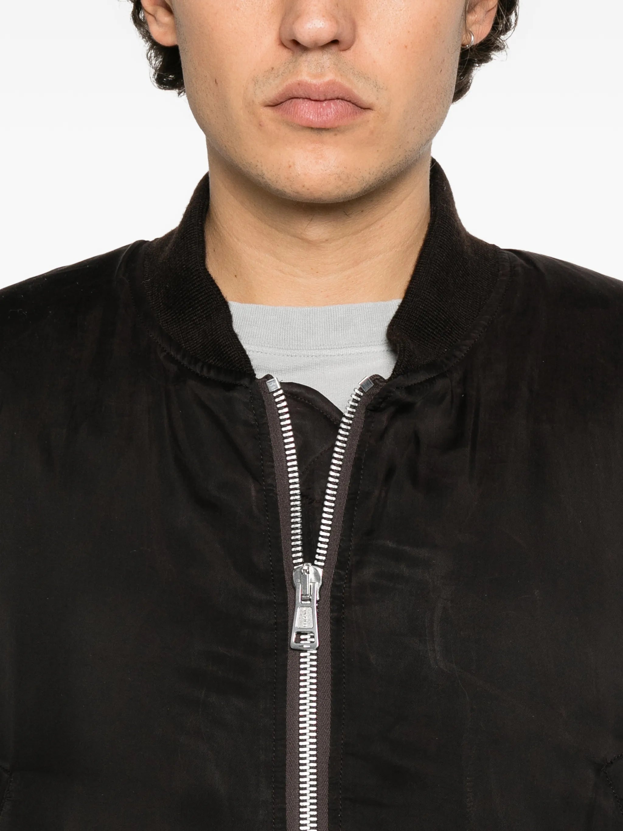 wax-dipped reversible bomber jacket