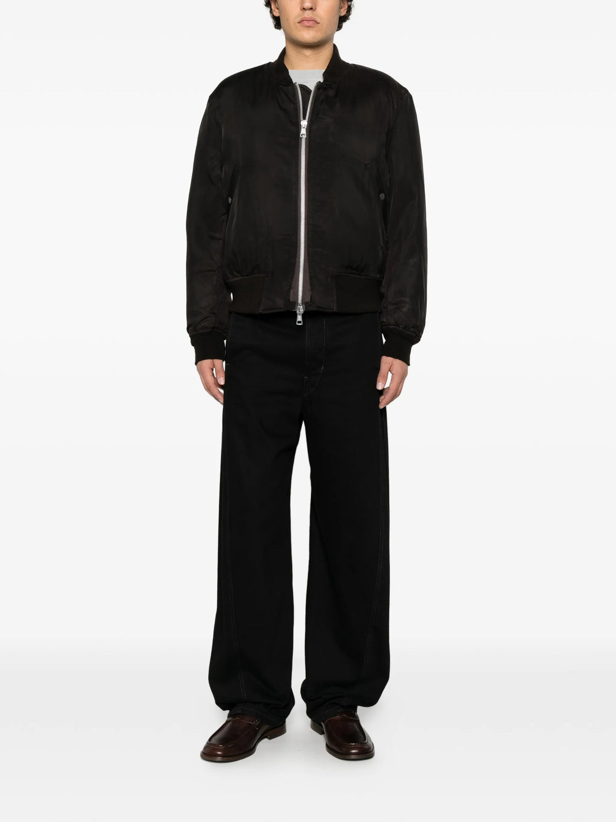 wax-dipped reversible bomber jacket