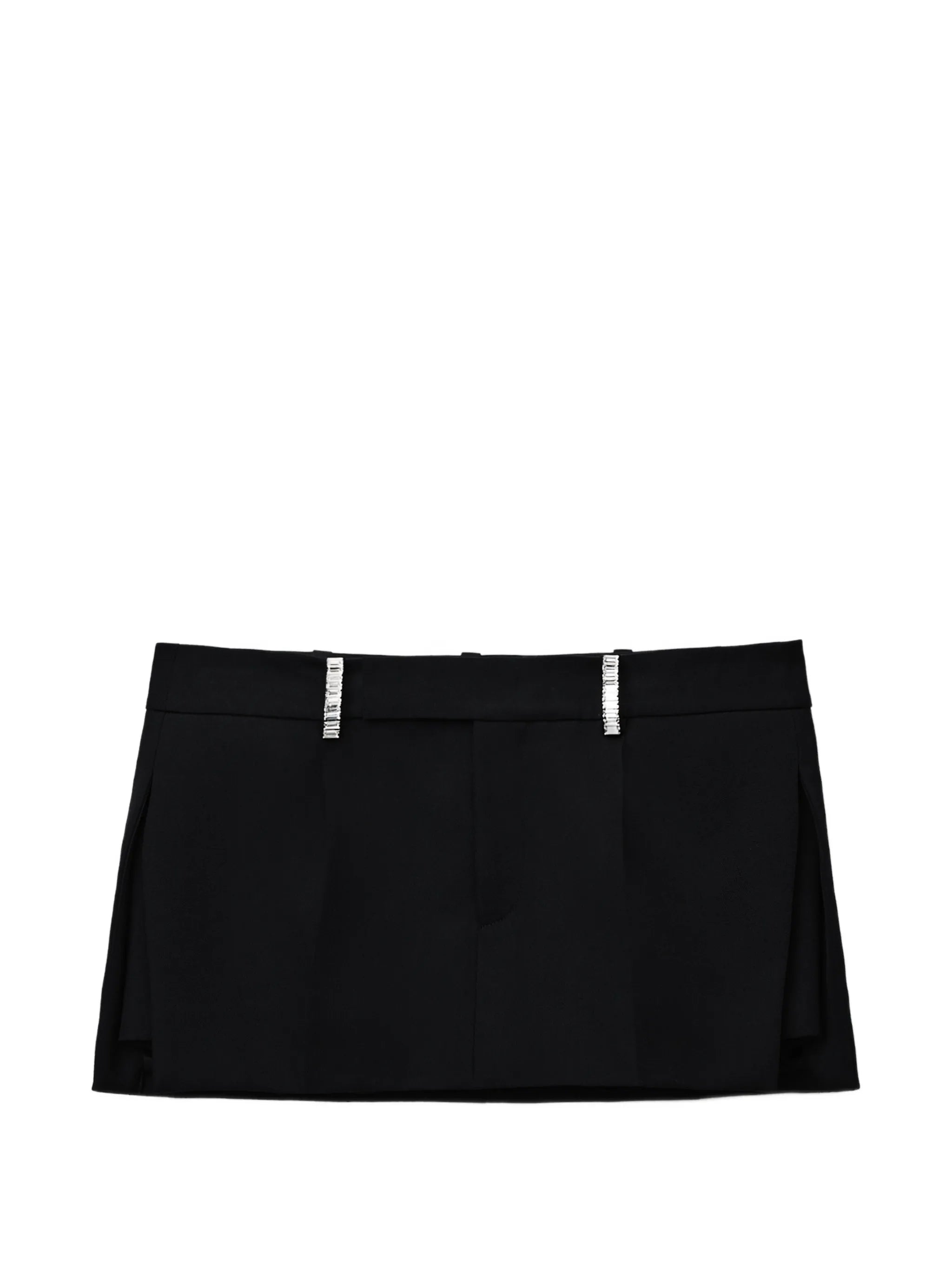 mid-rise mini skort w/ crystal belt loops