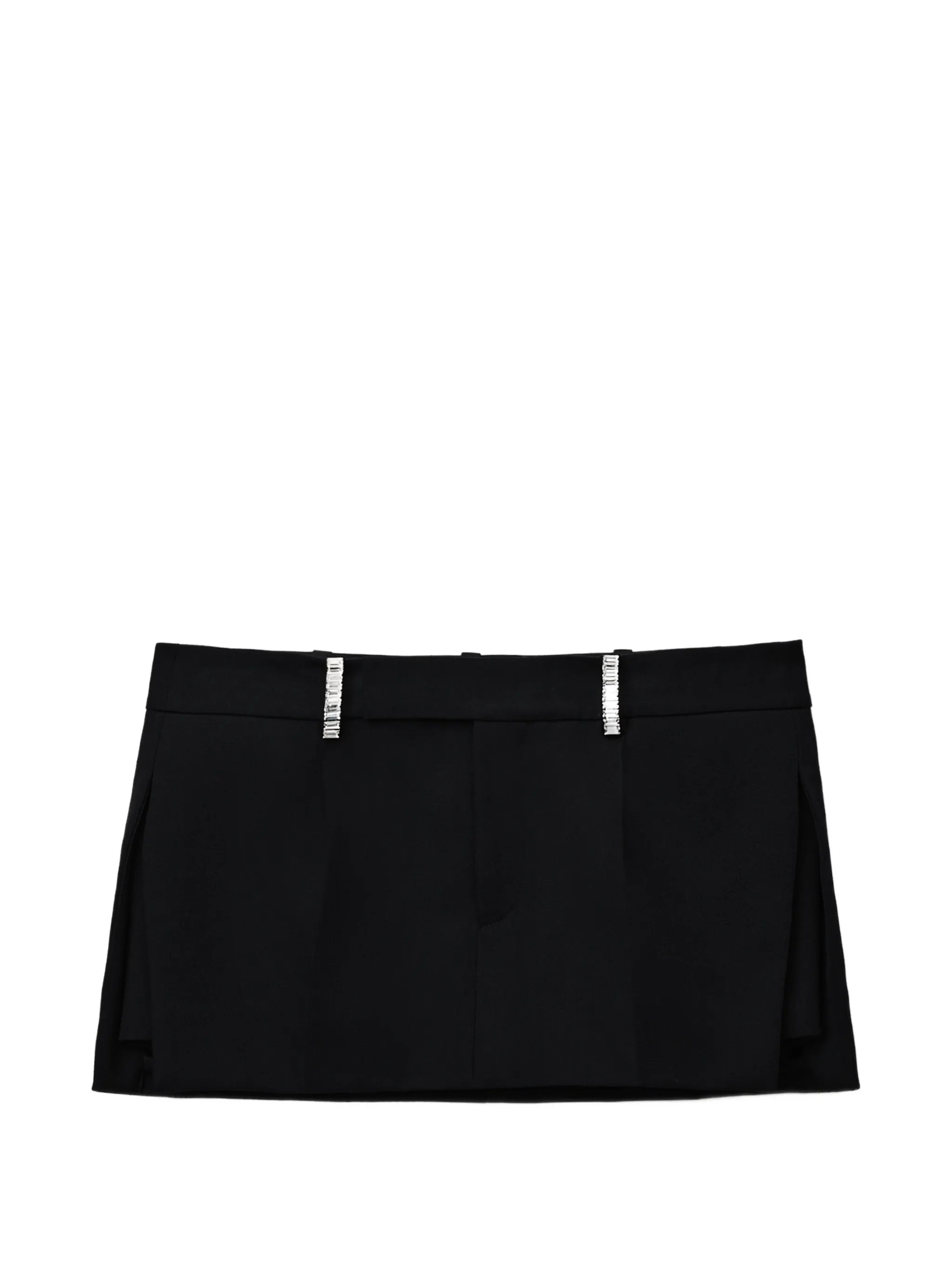 mid-rise mini skort w/ crystal belt loops