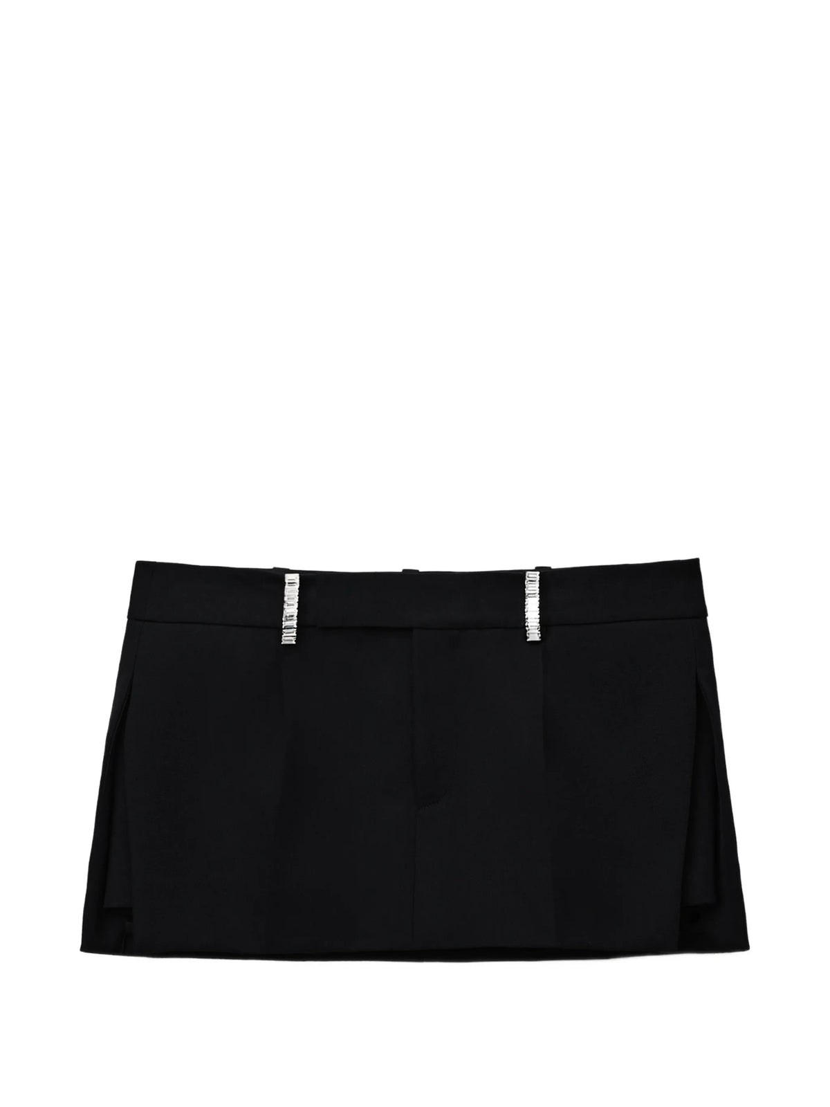 mid-rise mini skort w/ crystal belt loops