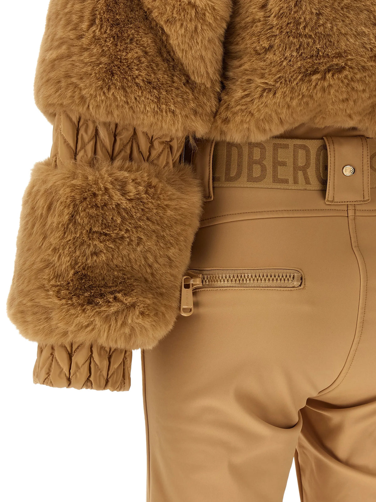 Lieke faux-fur ski suit