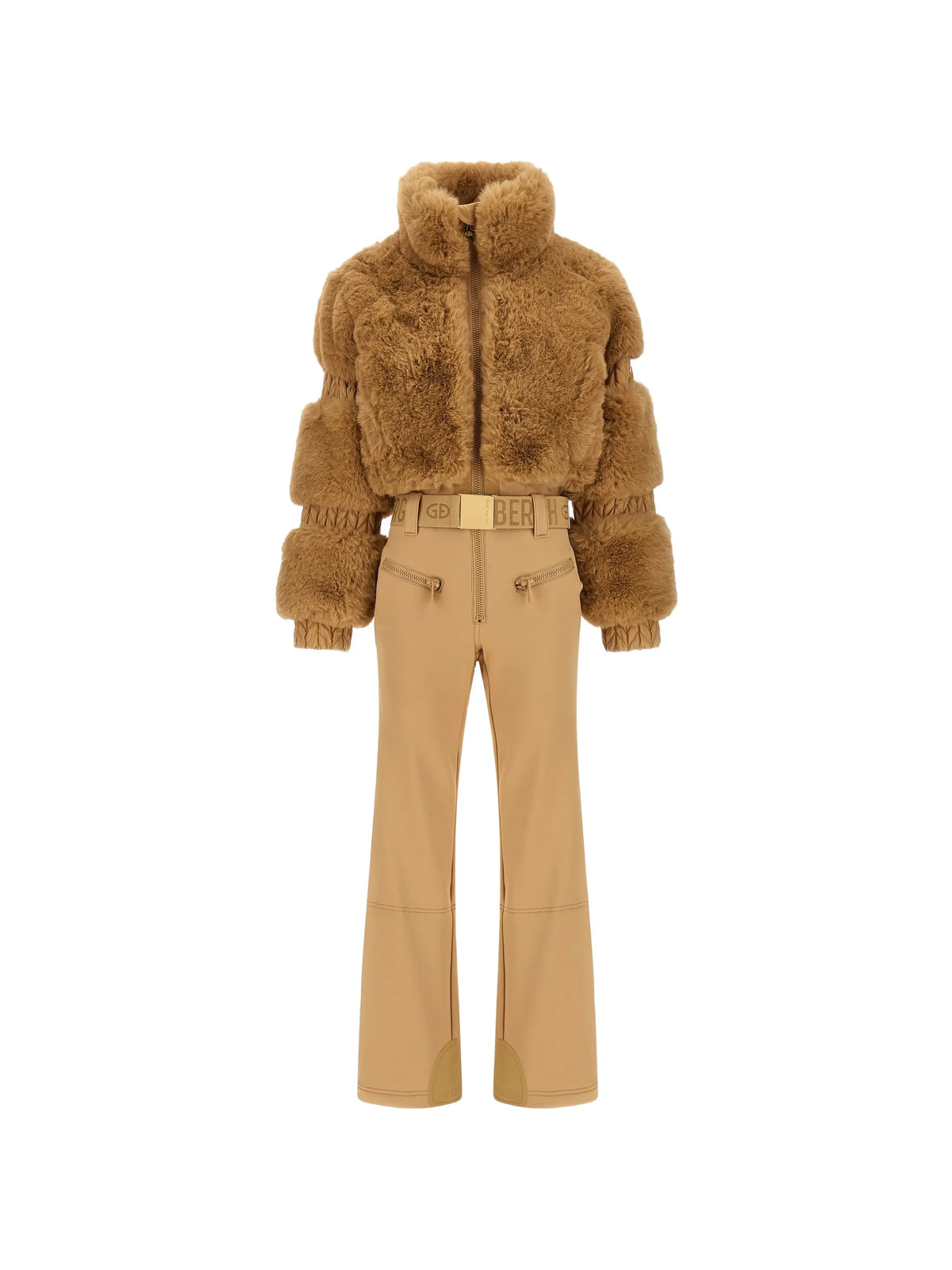 Lieke faux-fur ski suit