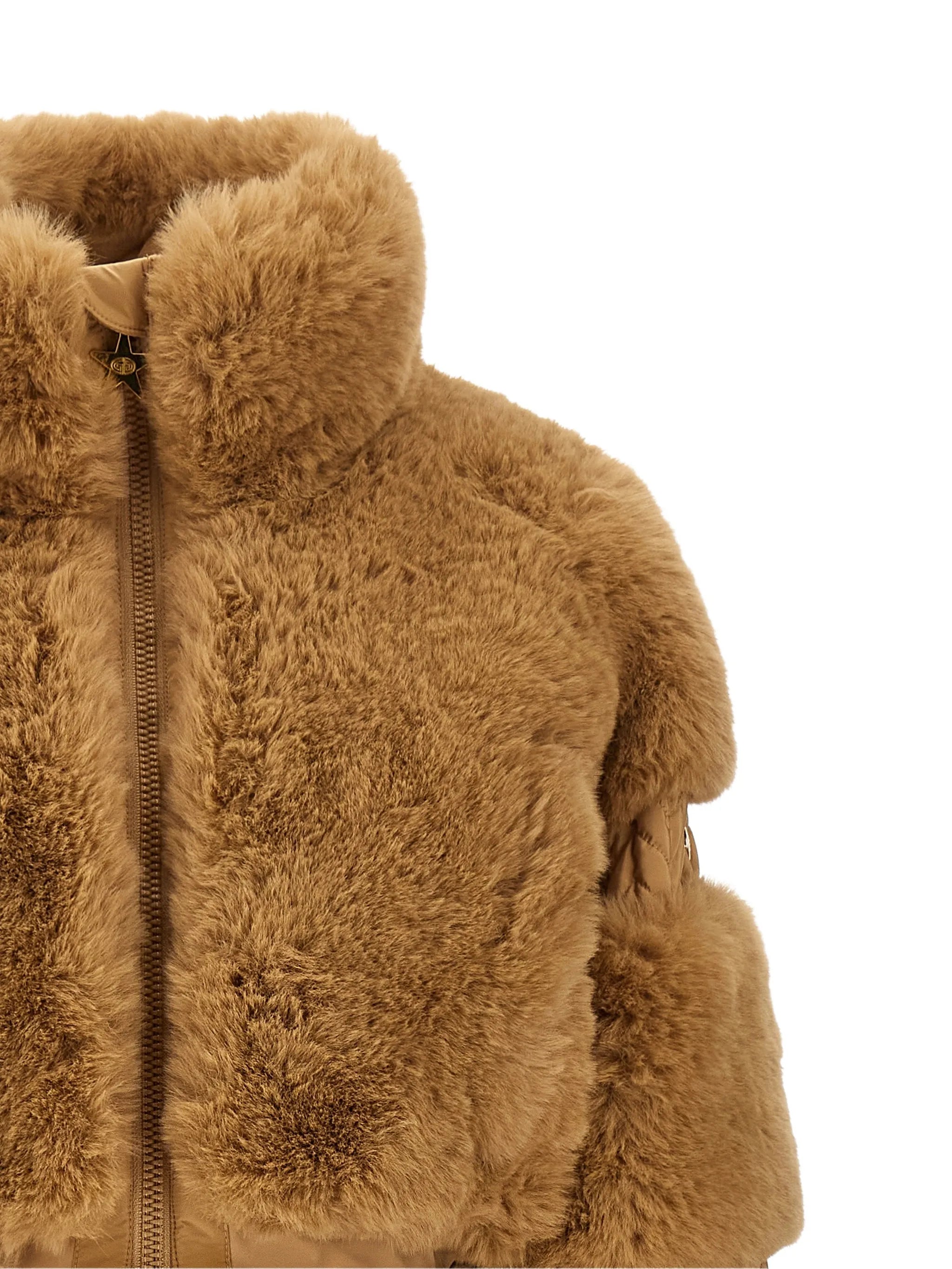 Lieke faux-fur ski suit
